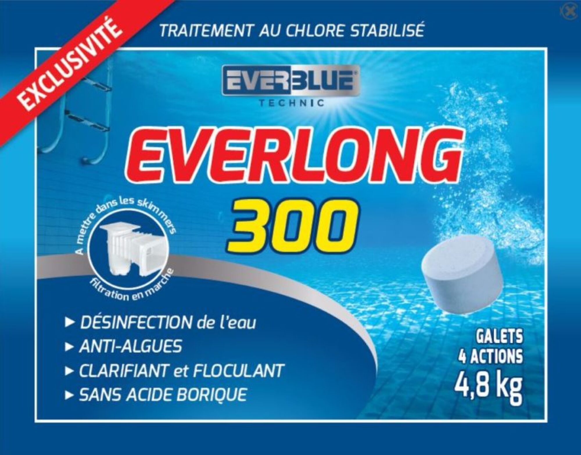 Seau de 4.8 kg, Nettoyant EVERLONG 300/600