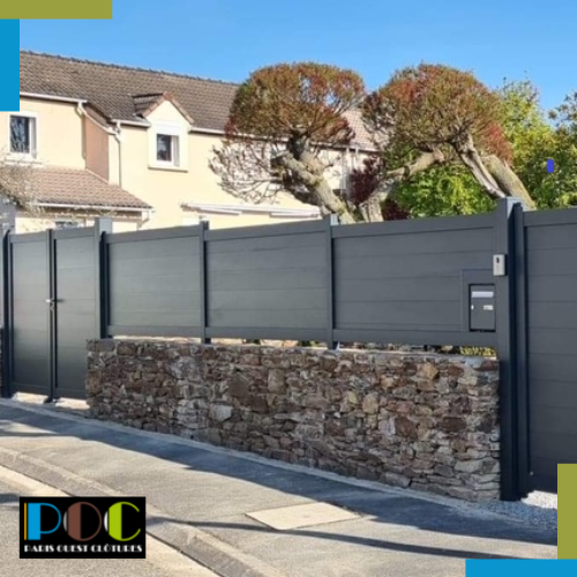 Fourniture et pose de clôtures aluminium