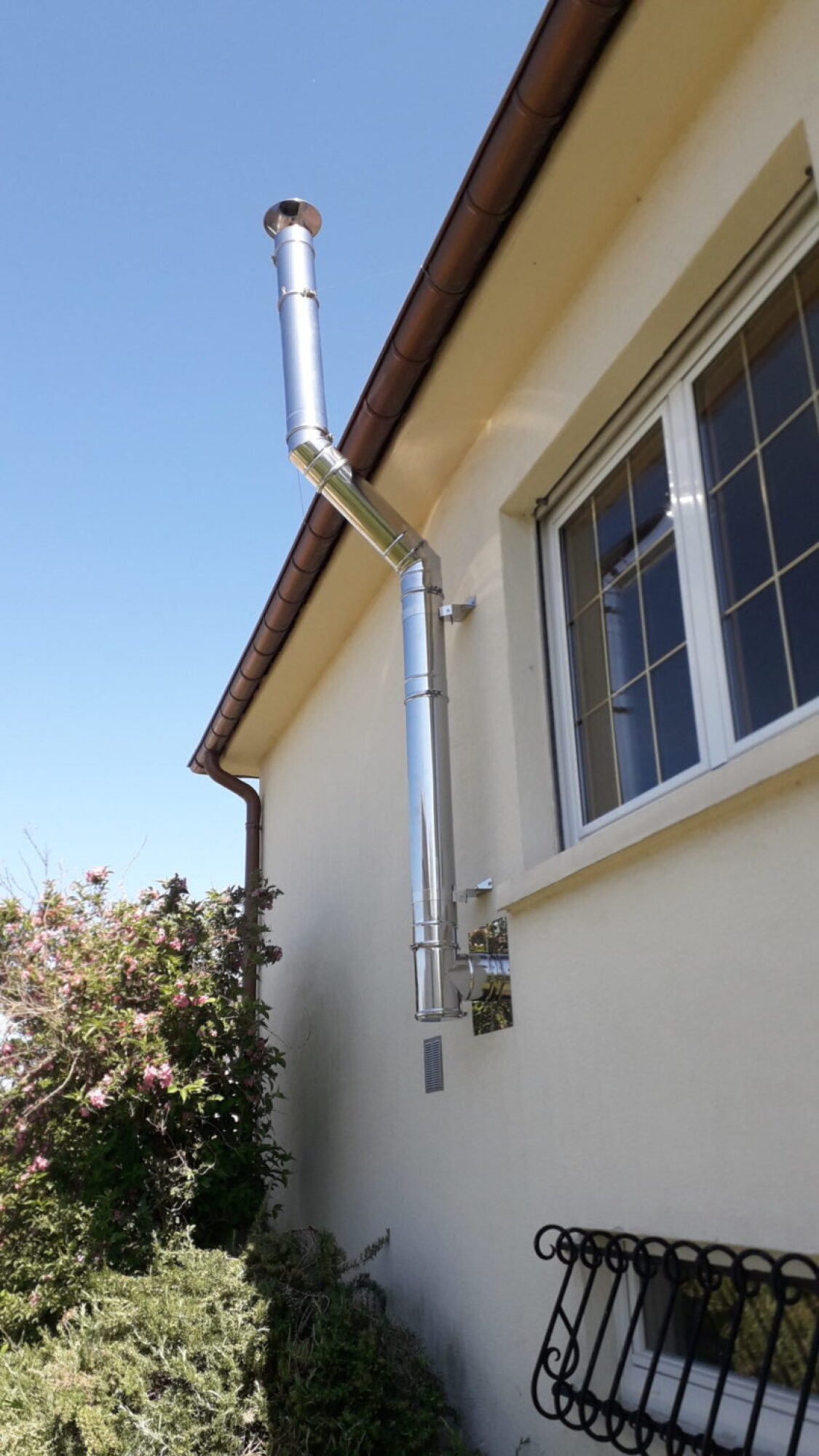 Fourniture et pose de tubage, fumé pour poêle à pellets, fumisterie