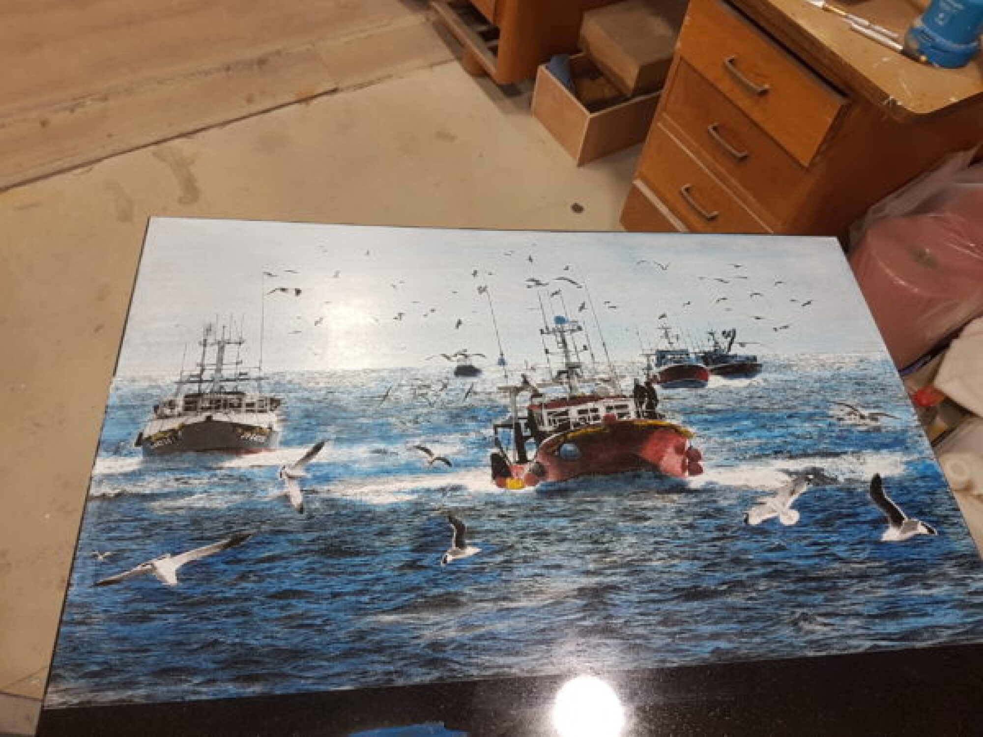 Gravure laser sur granit décoration tableau