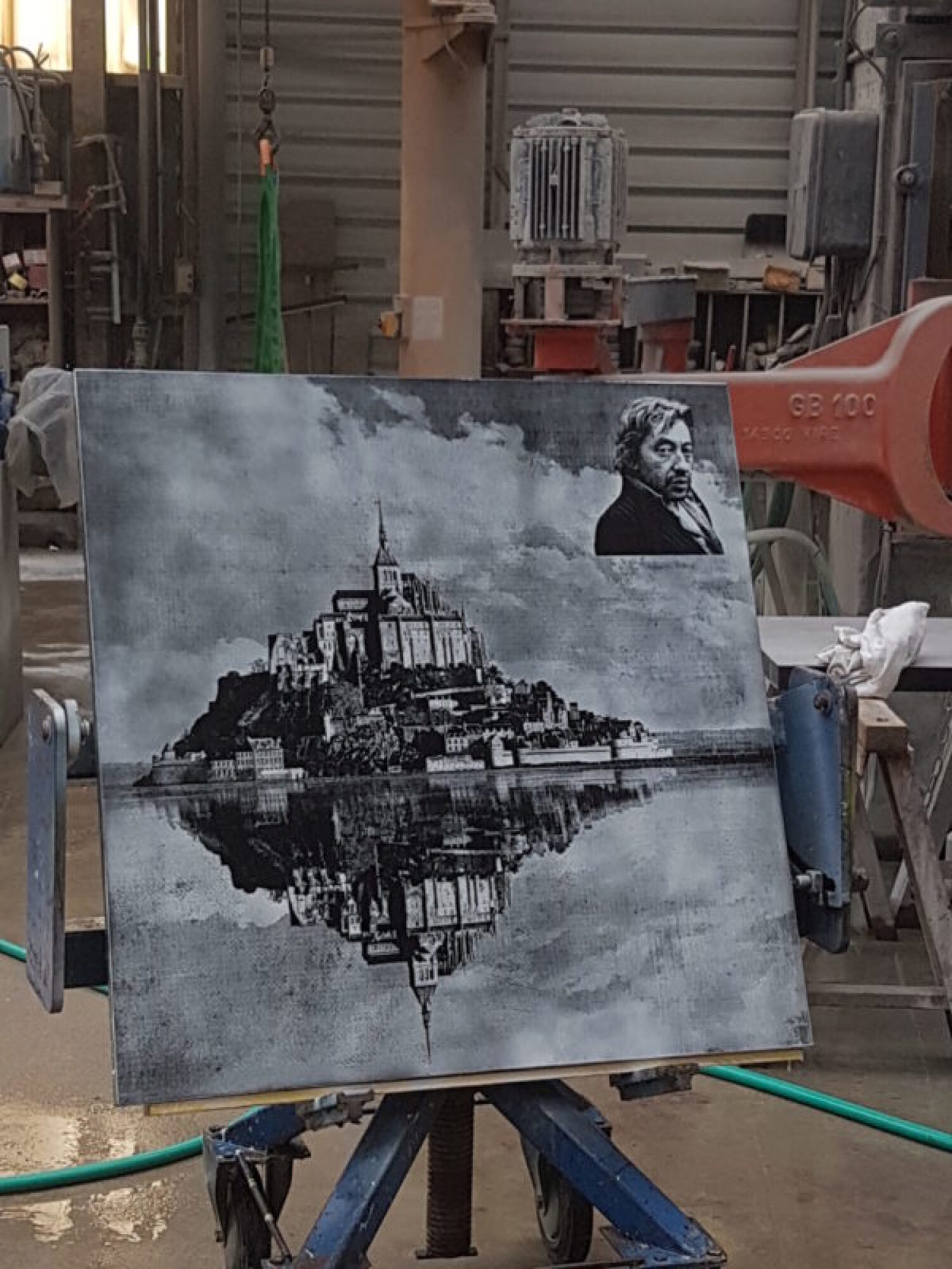 Gravure laser sur granit décoration tableau