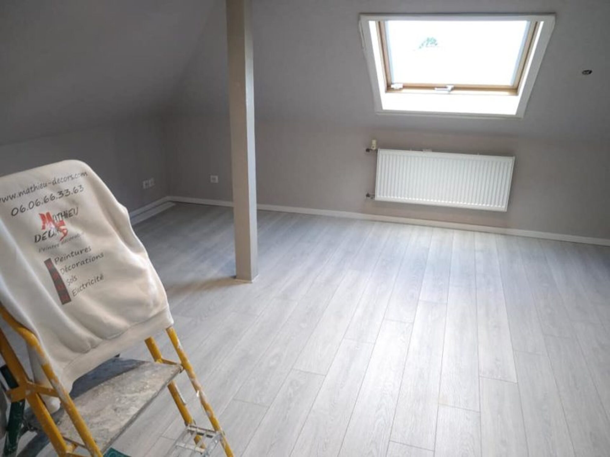 Réalisation de sol en parquet stratifié