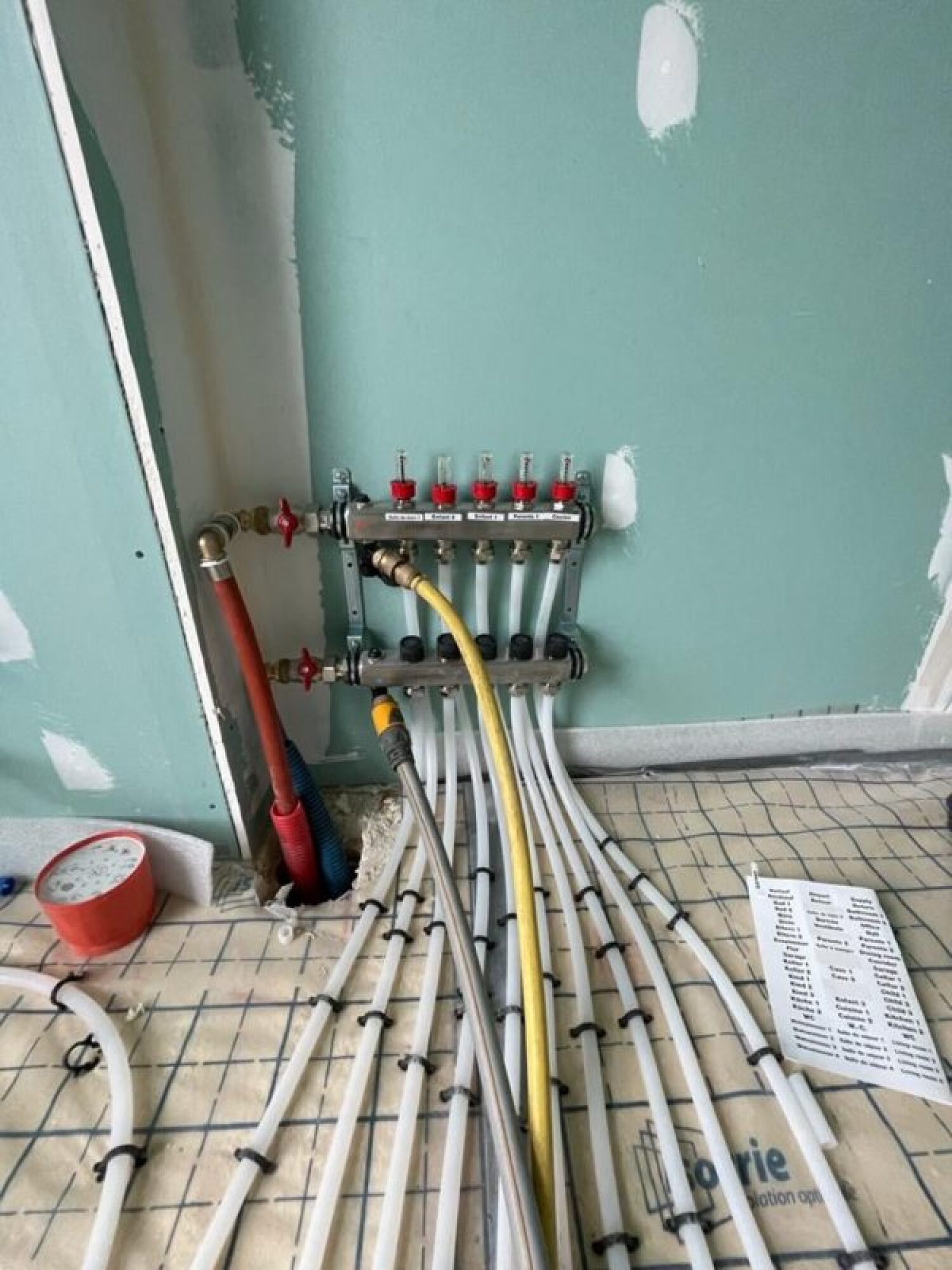 Travaux de plomberie