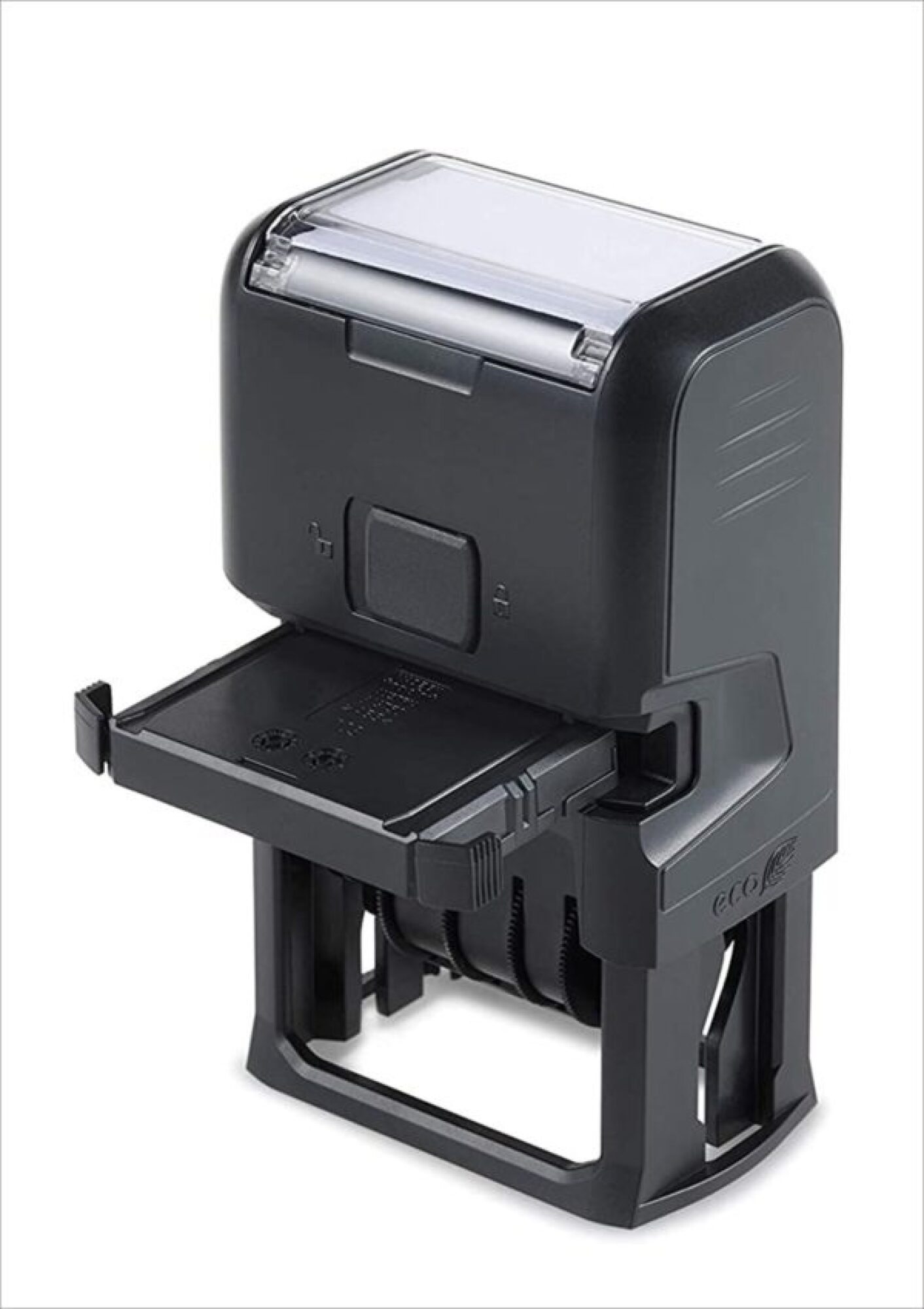 Vente tampon encreur caoutchouc 2 lignes dateur