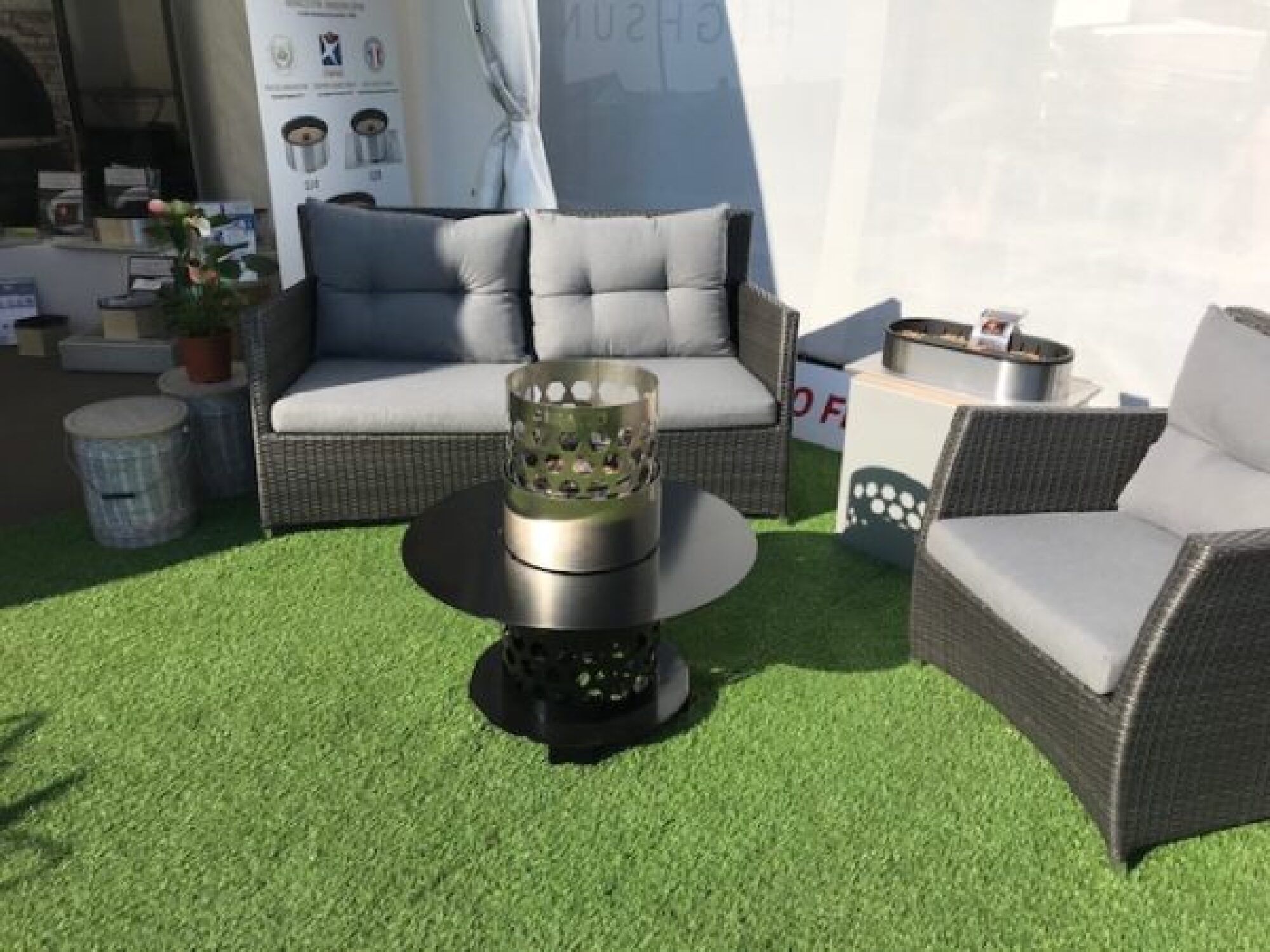 Braséro à pellets salon de jardin CIRANO