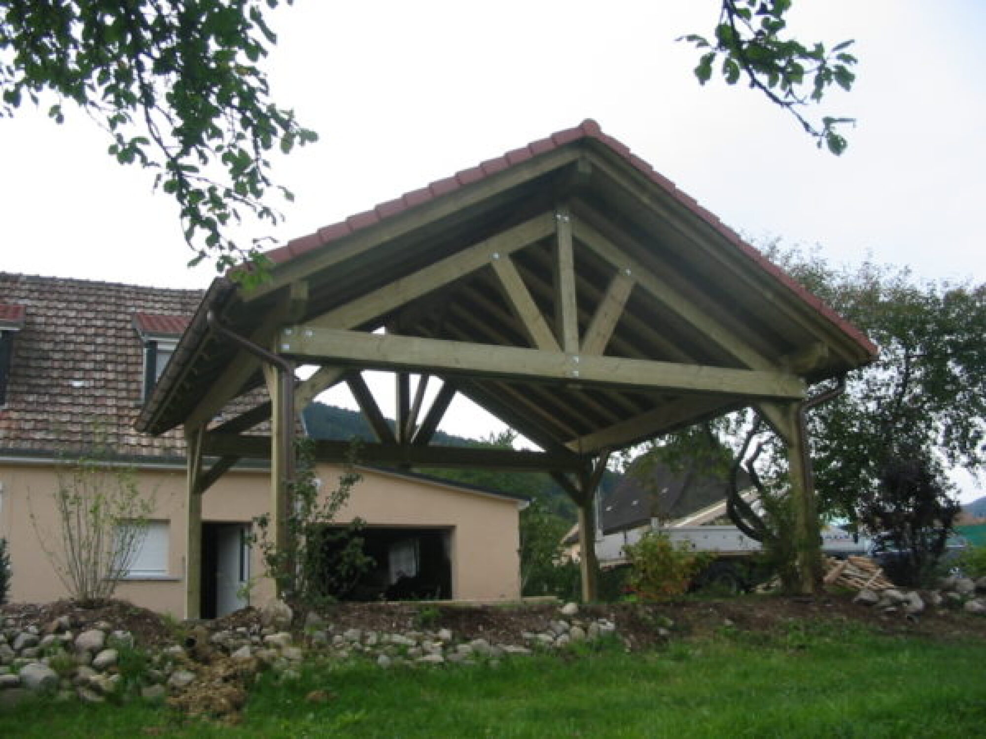 Création de car-port en bois