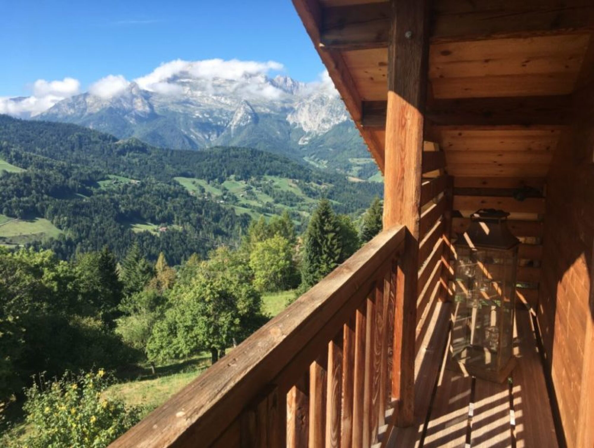 Création garde corps en bois