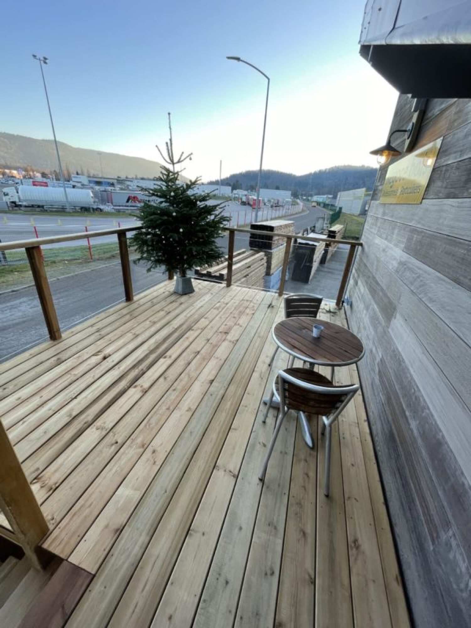 Création garde corps en bois