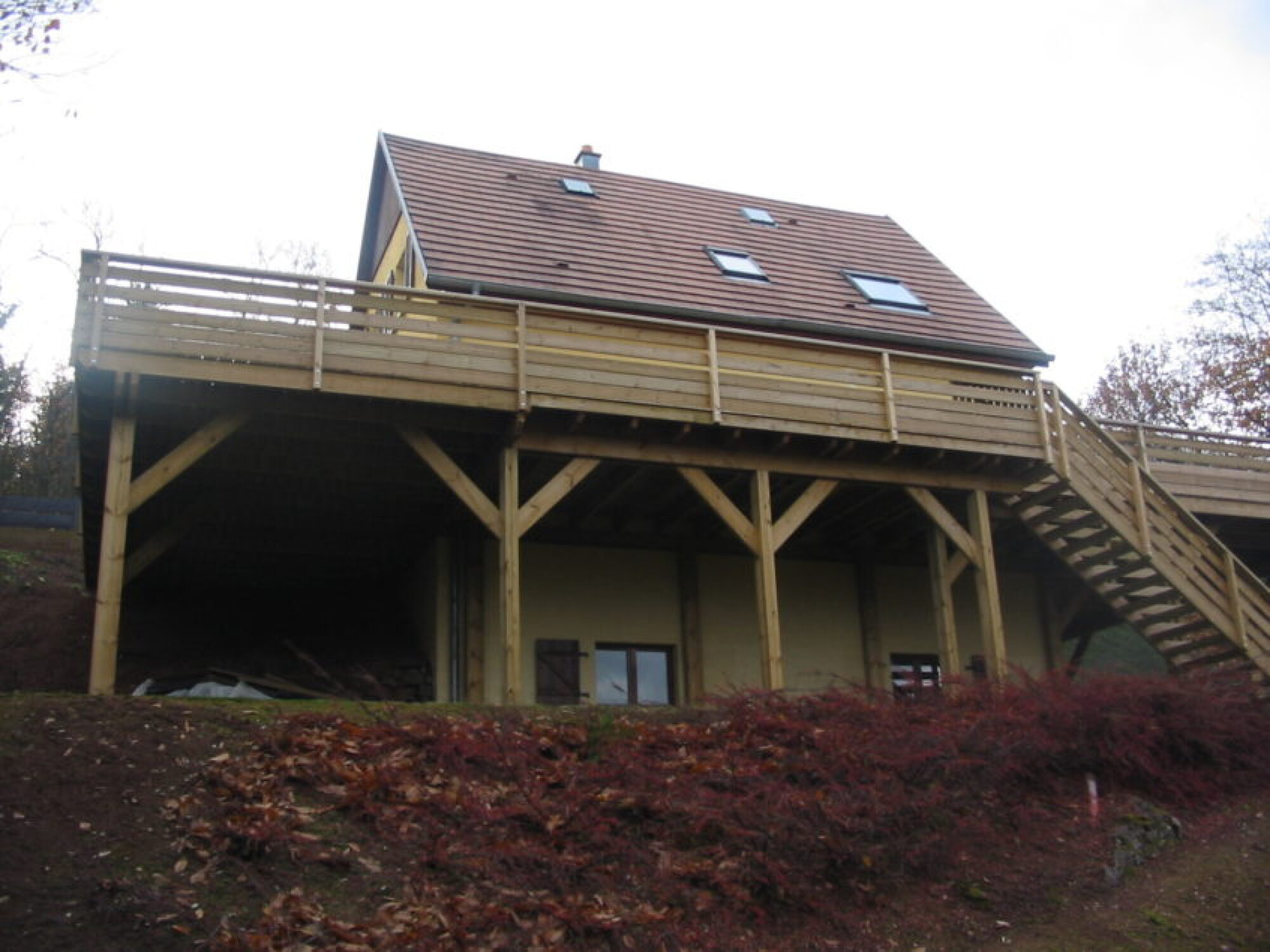Création terrasse suspendue en bois