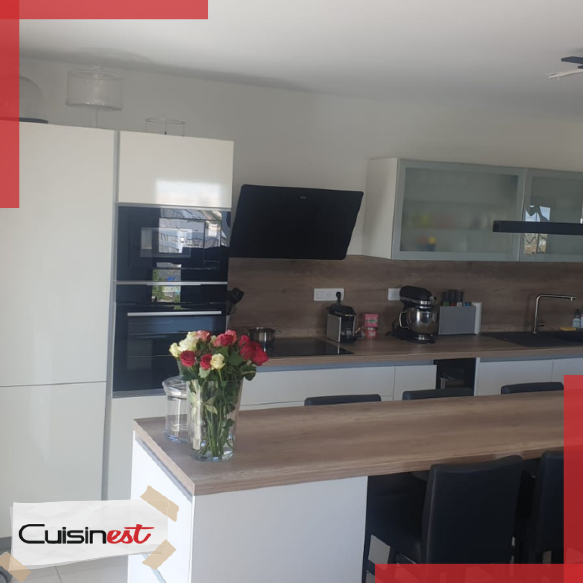 Conception de cuisine personnalisable - Design sans poignée