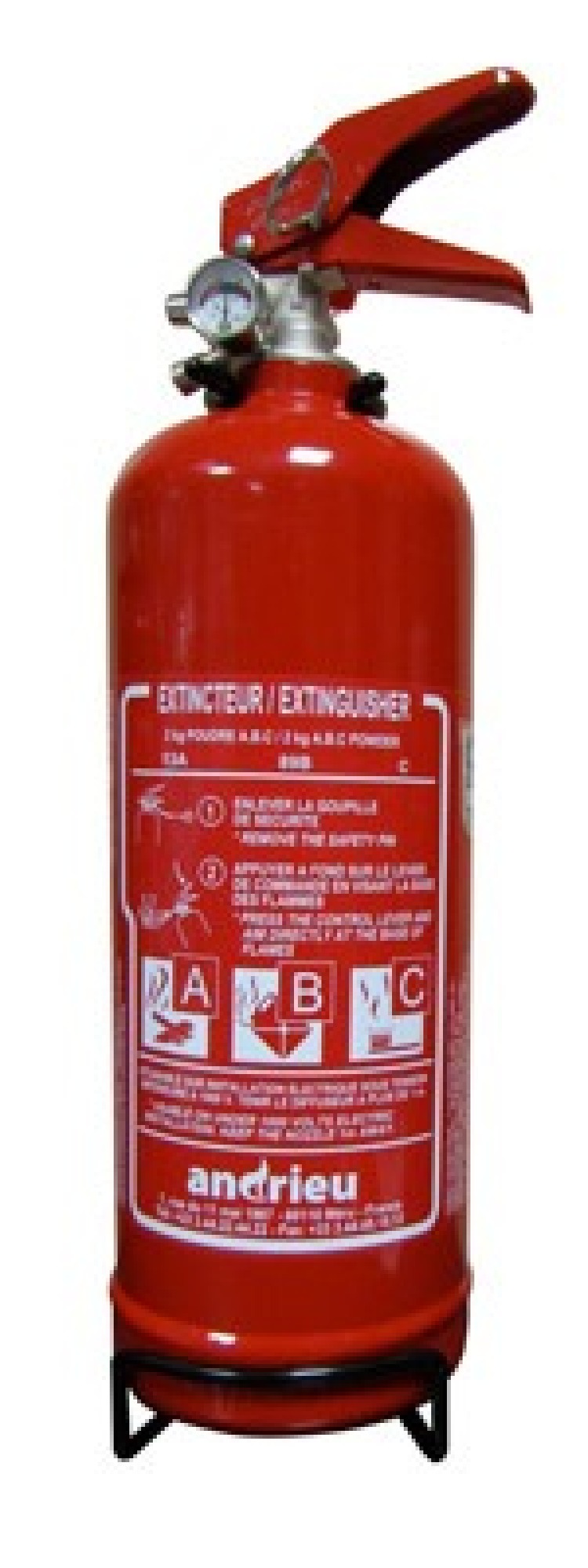 Extincteur à poudre ABC 2KG