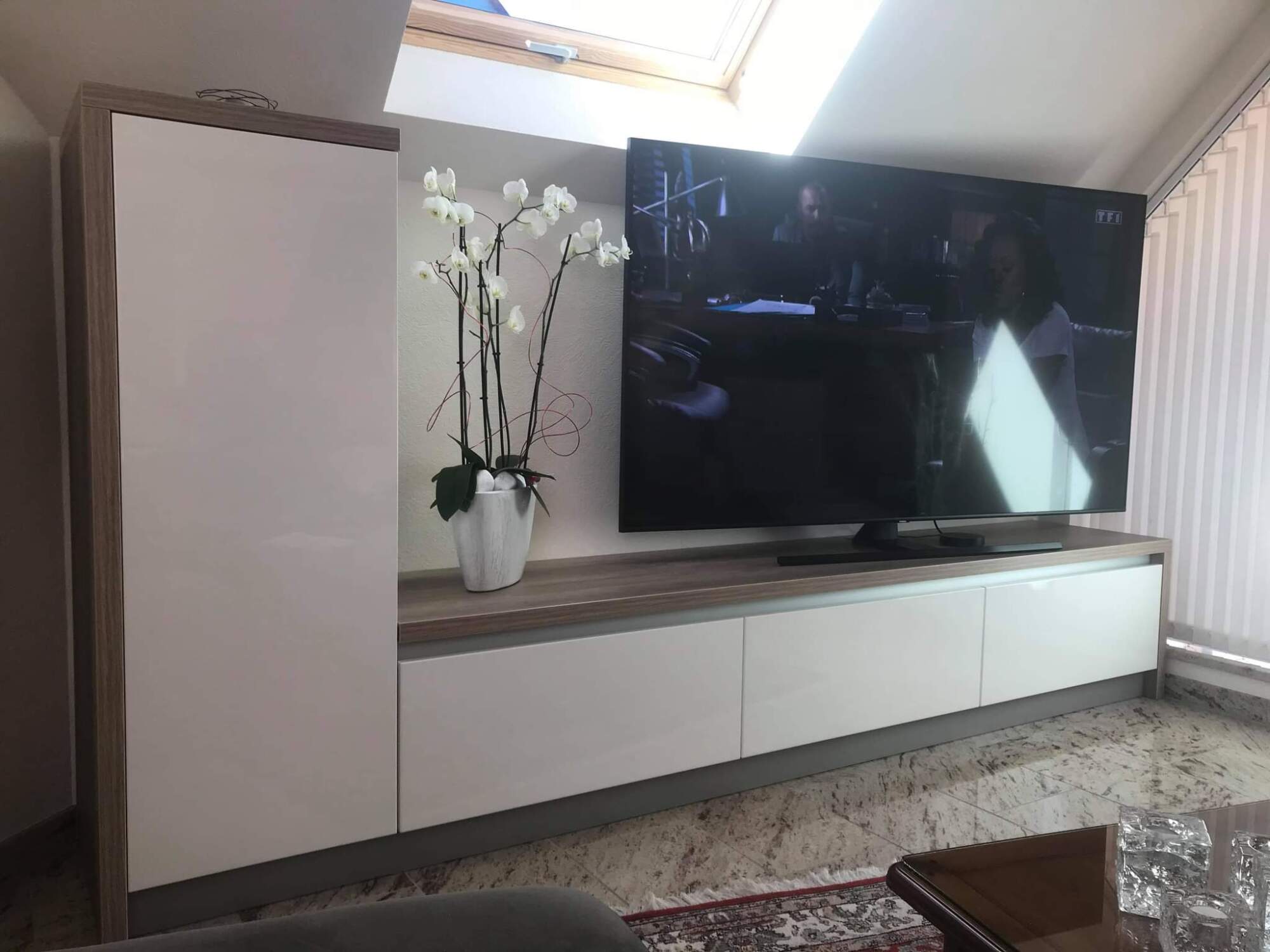 Création meuble TV sur-mesure