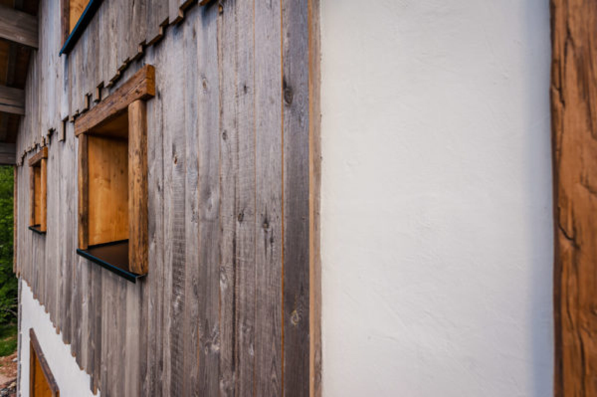 Pose de bardage en bois