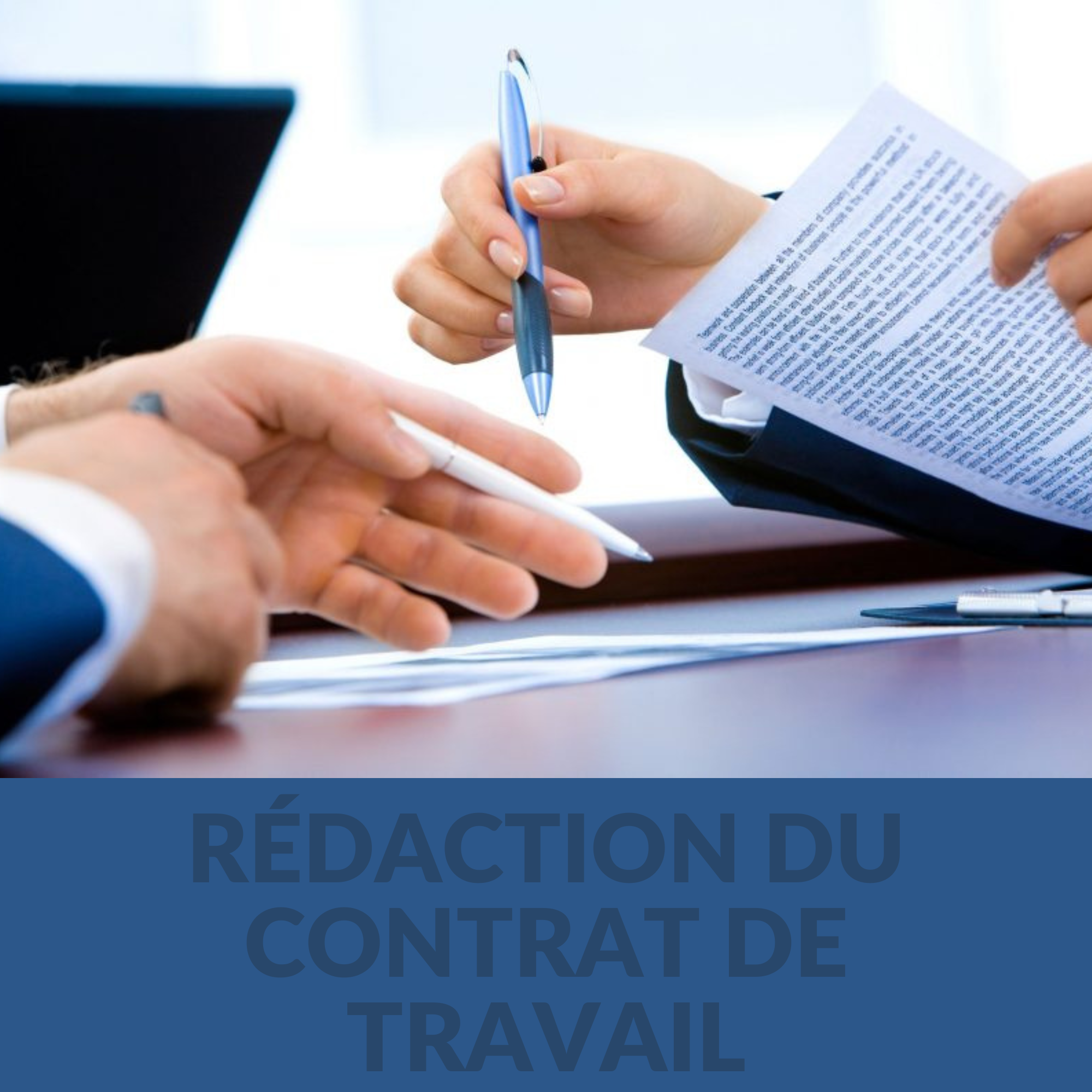 Rédaction du contrat de travail