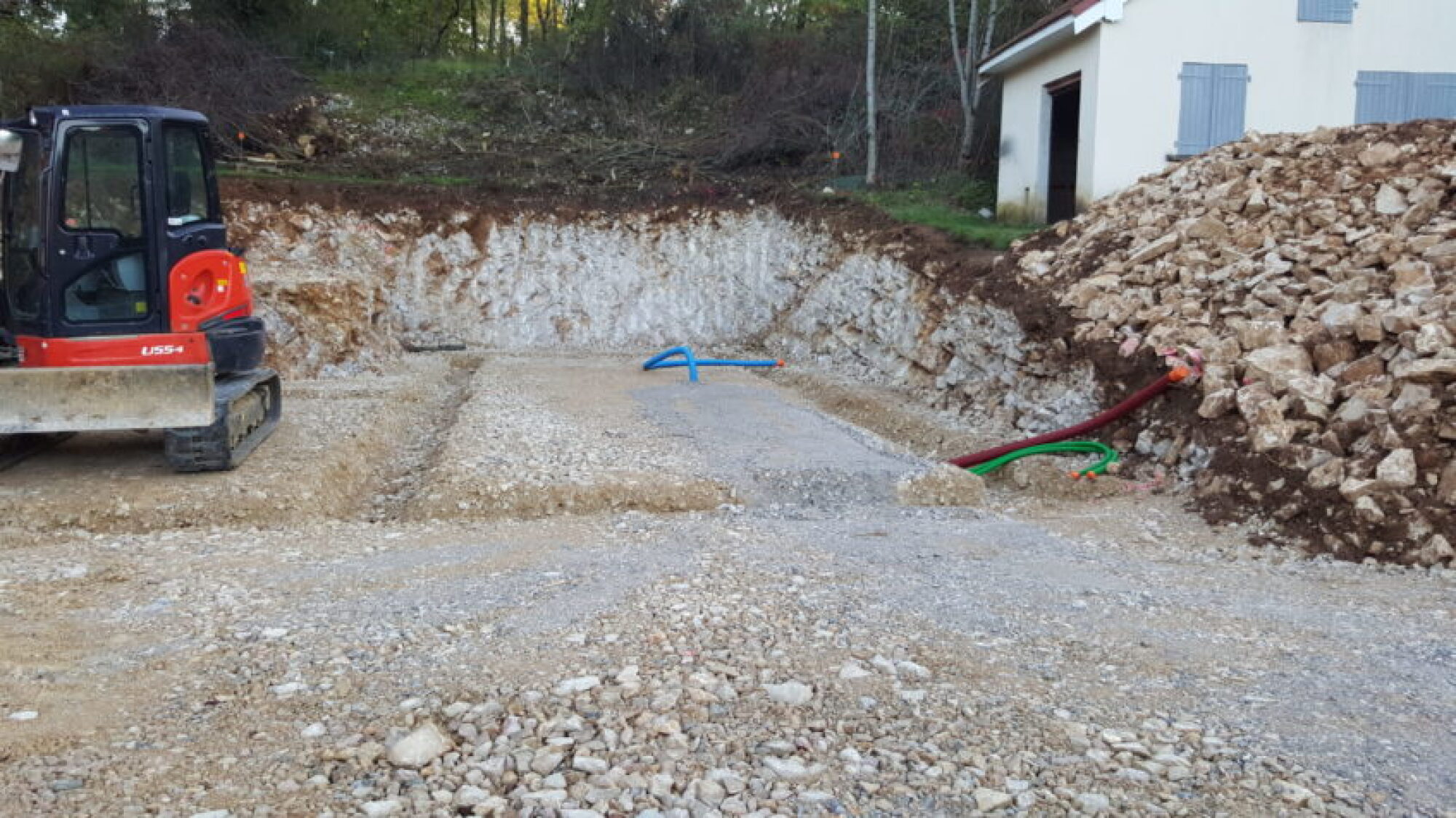 Terrassement pour une maison