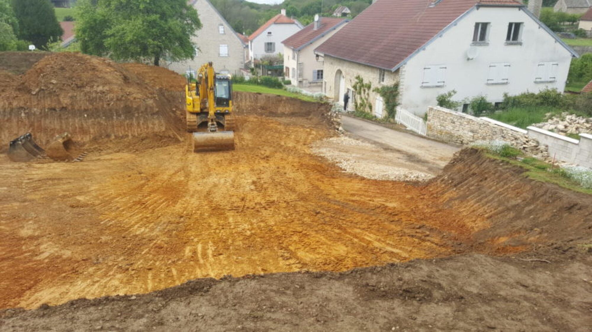 Terrassement pour une maison