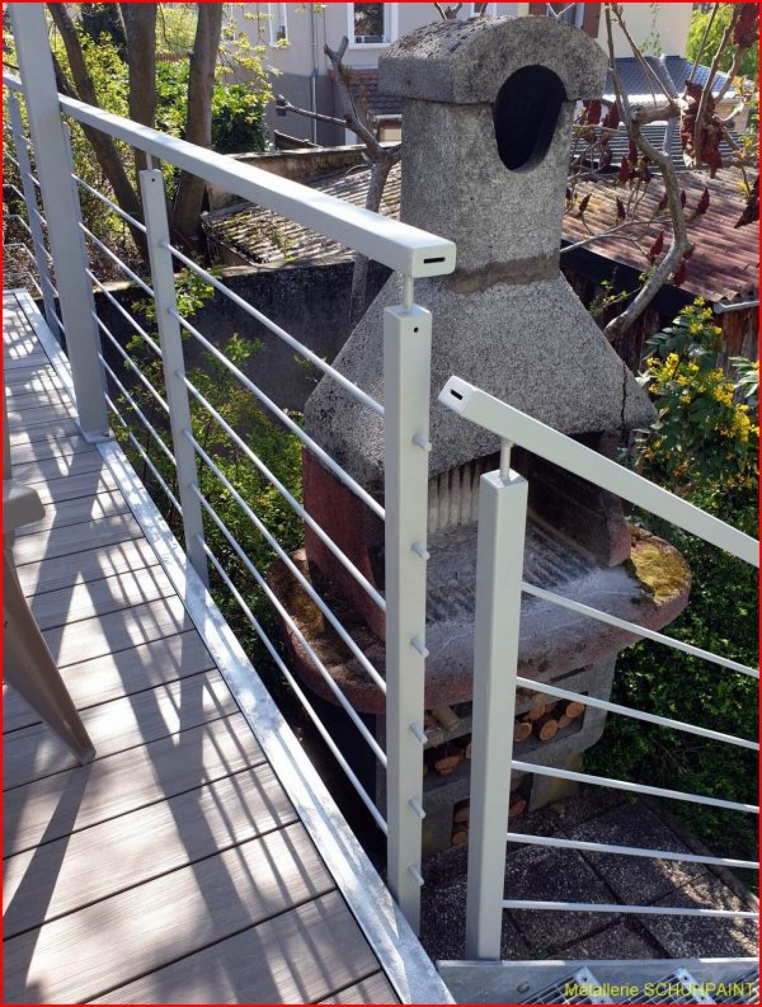 Thermolaquage du garde corps : Option