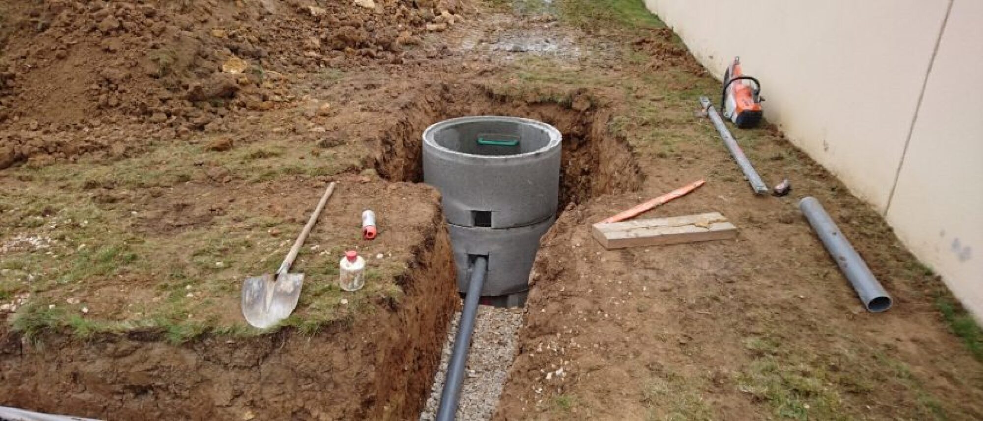 Réalisation de travaux d'assainissement