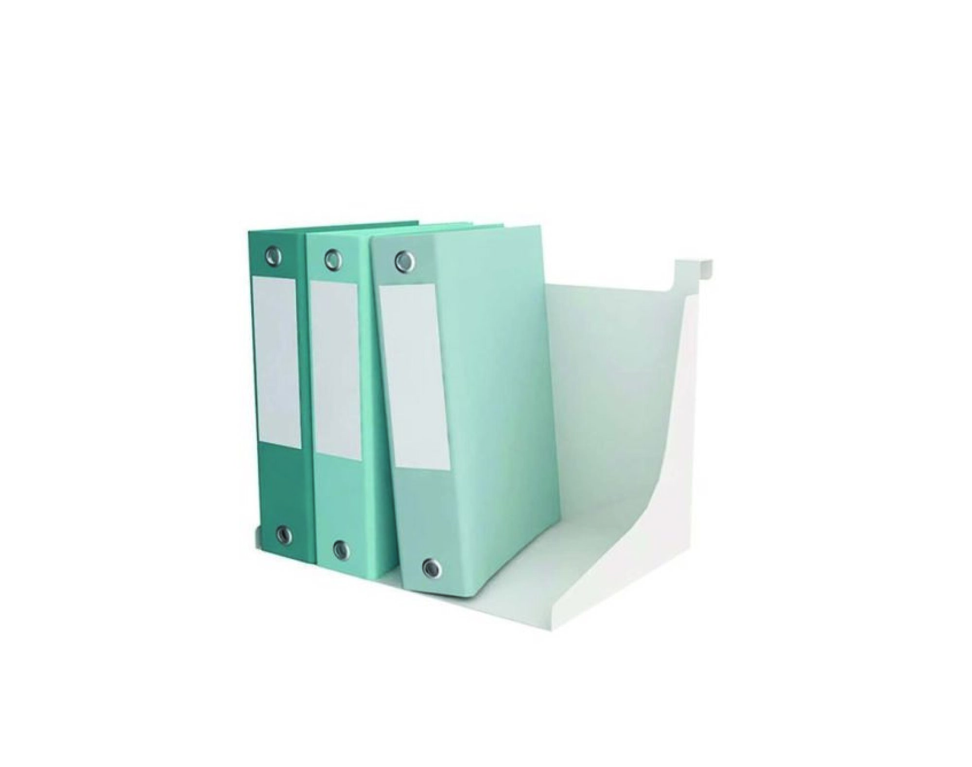 Bac classeur métallique suspendu sur panneau écrans