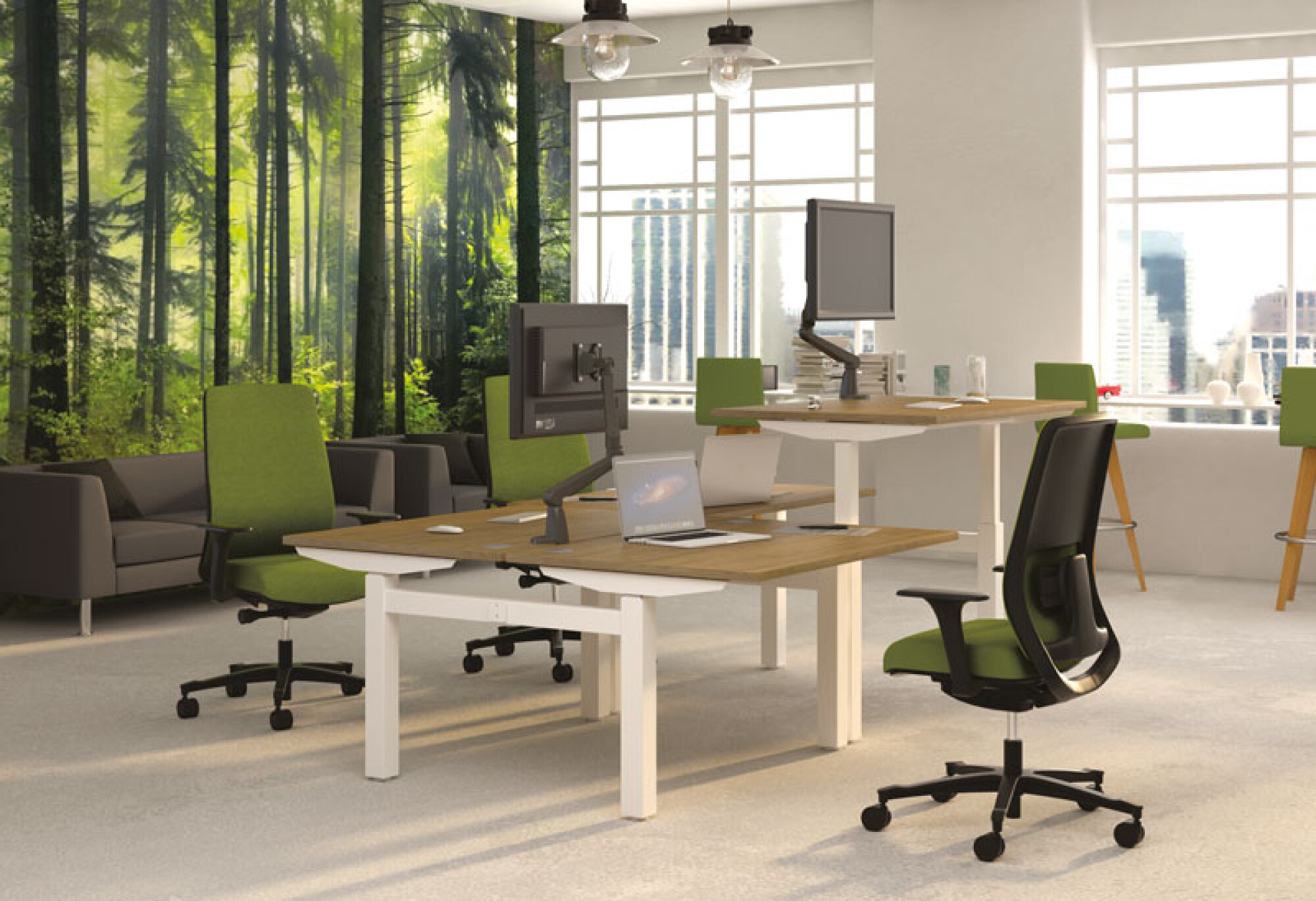 Bureau double face à face FLEX UP POSTE