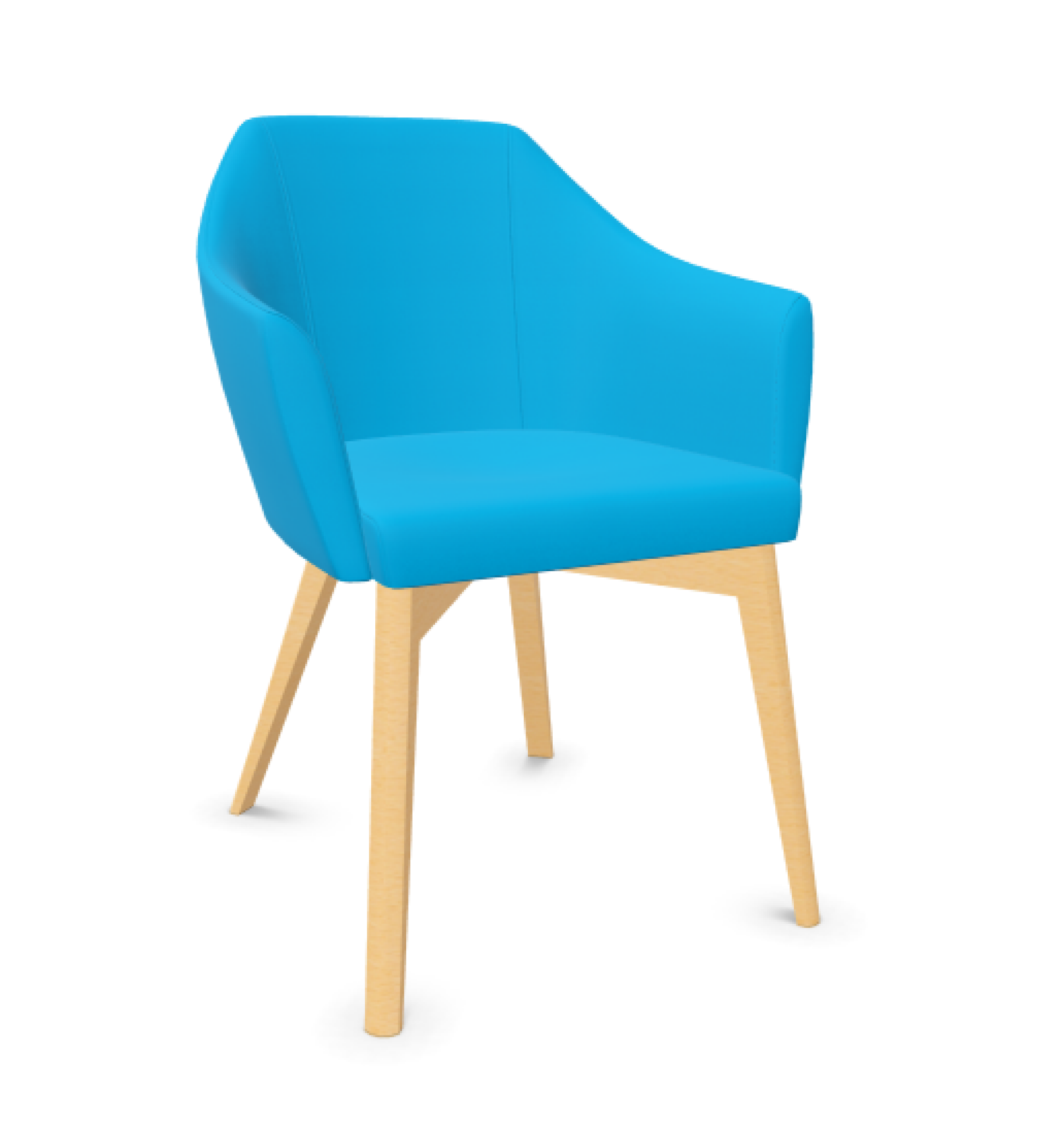 Chauffeuses Nani piètement 4 pieds chromés