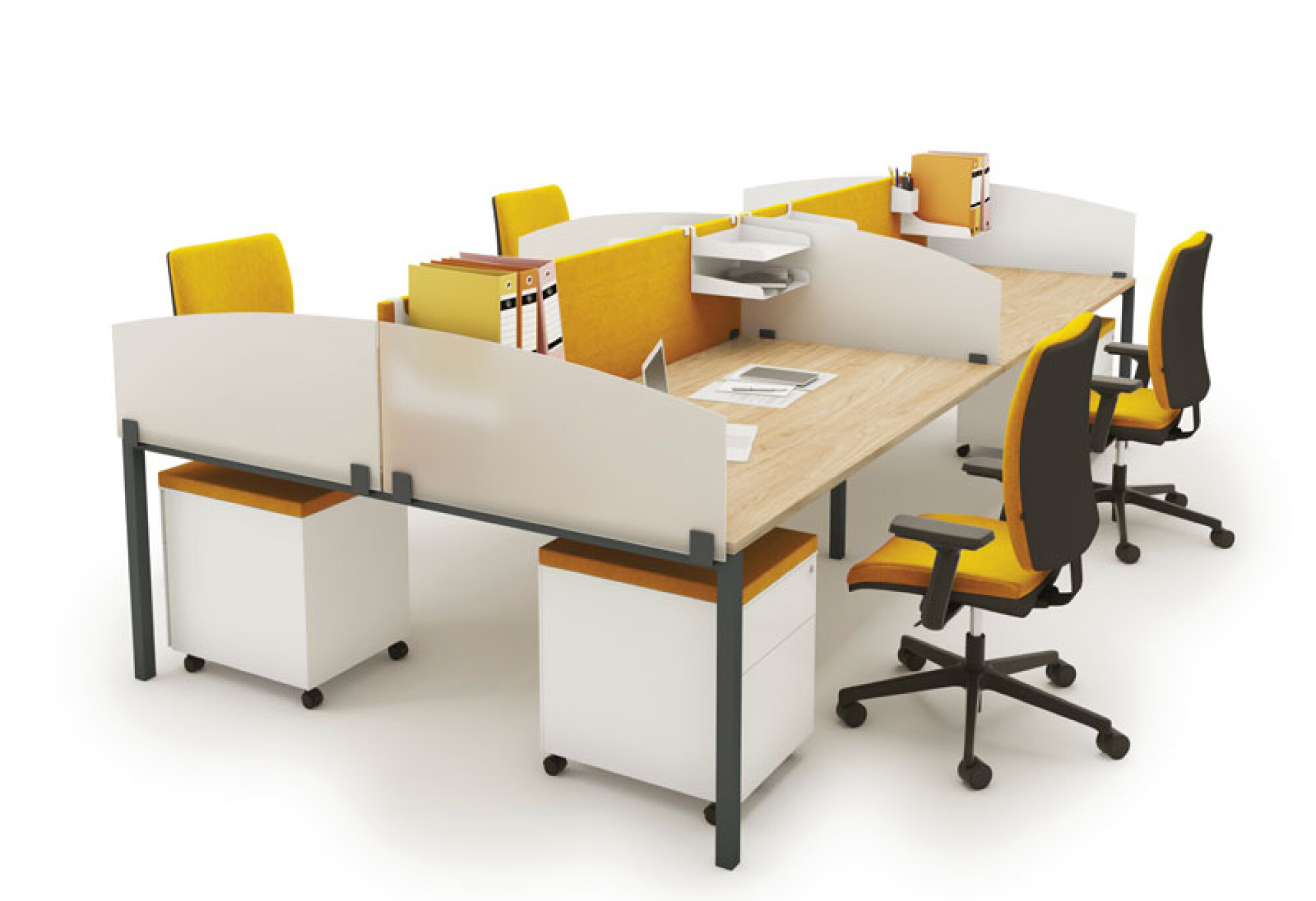 Panneaux écrans frontaux rectangulaires h44 cm mélaminée