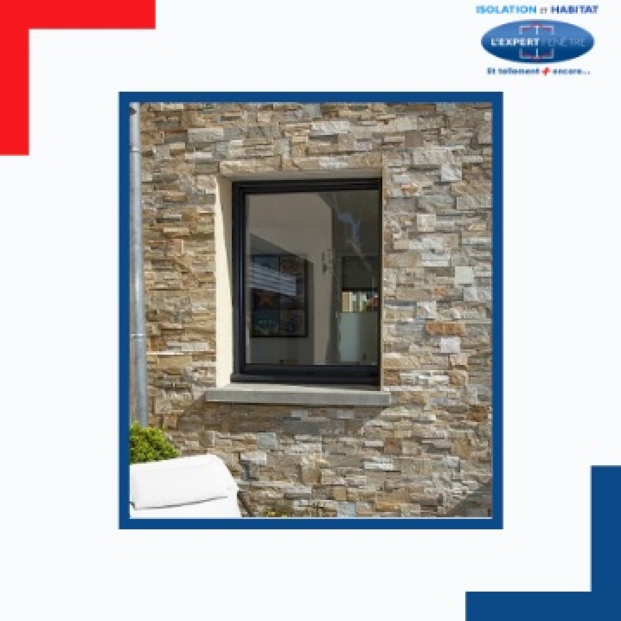 Pose de fenêtre sur mesure en aluminium