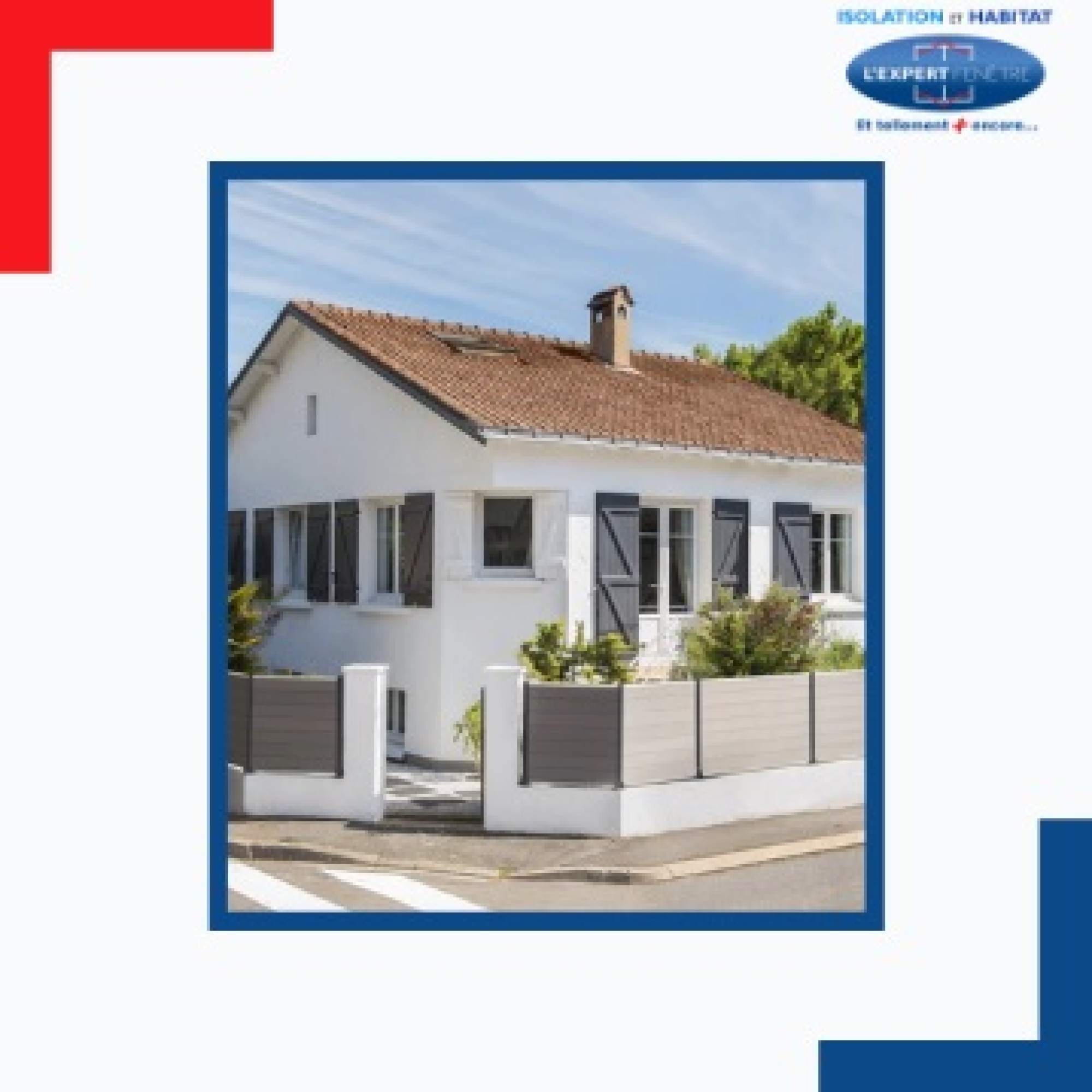 Pose fenêtre sur mesure en aluminium avec volet motorisé et solaire