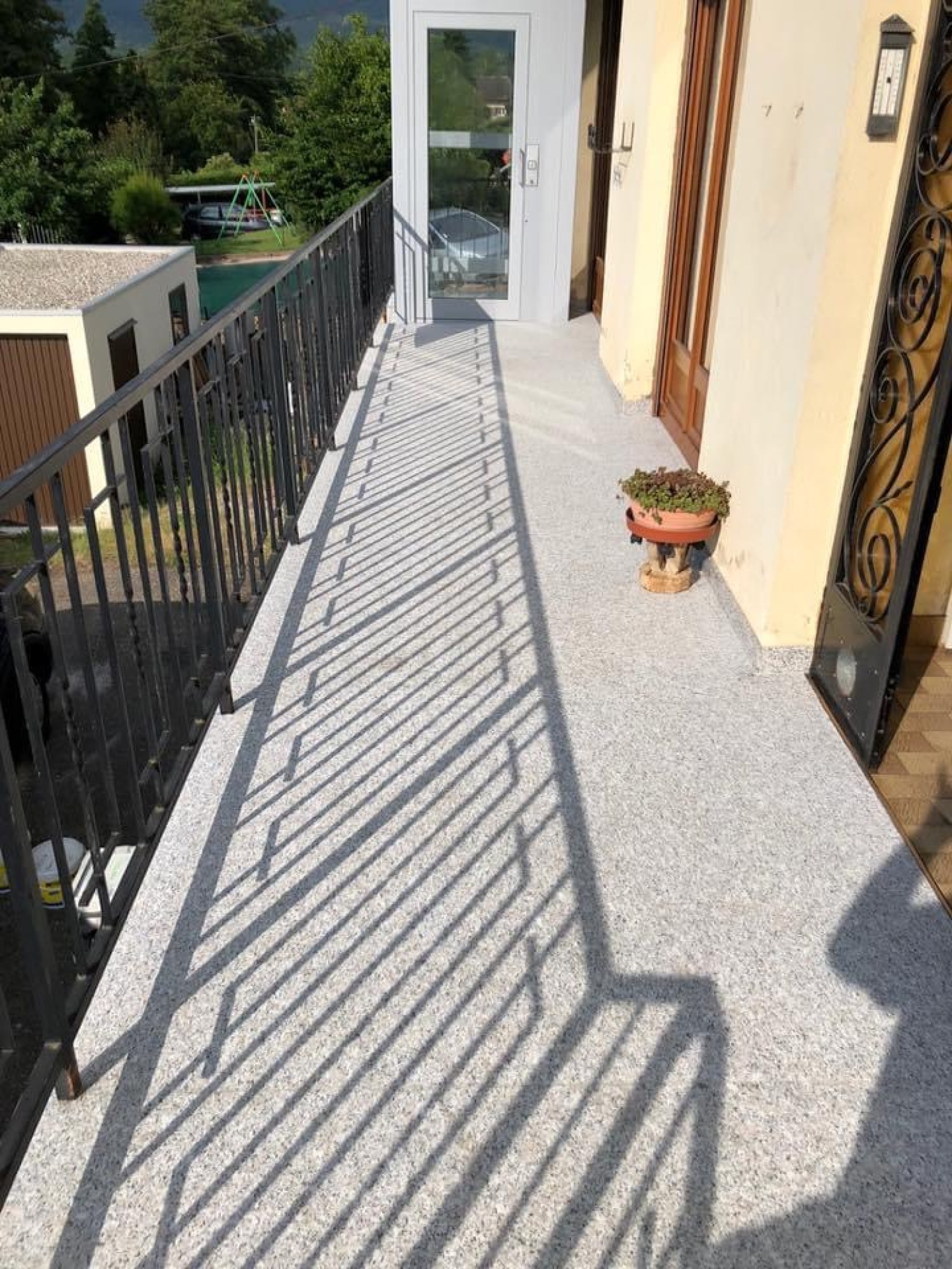 Recouvrement de terrasse et balcon