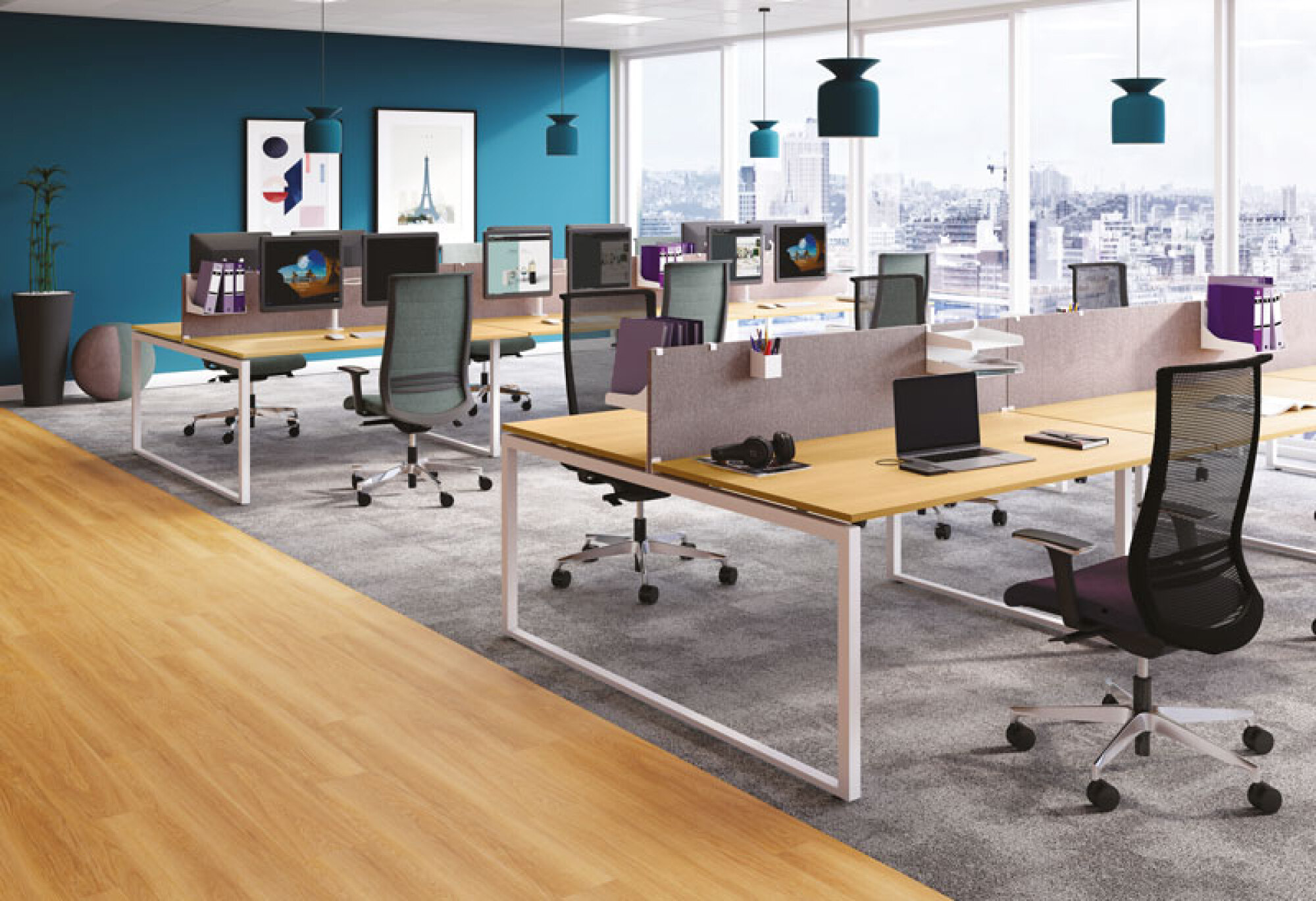 Sièges Sulim piètement alu chrome