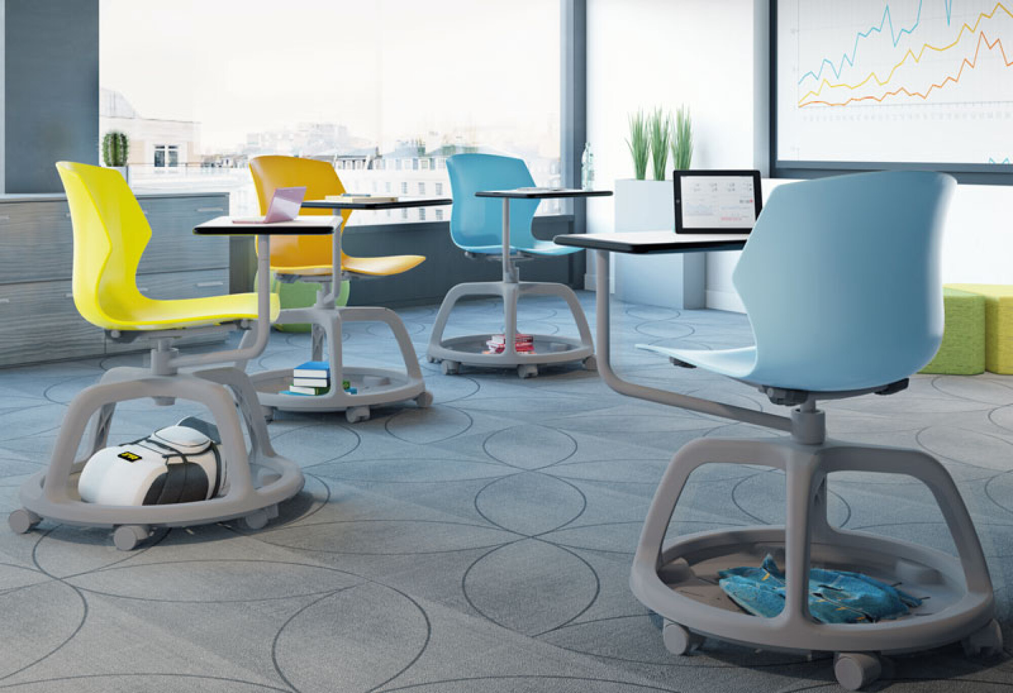 Sièges Sulim piètement luge