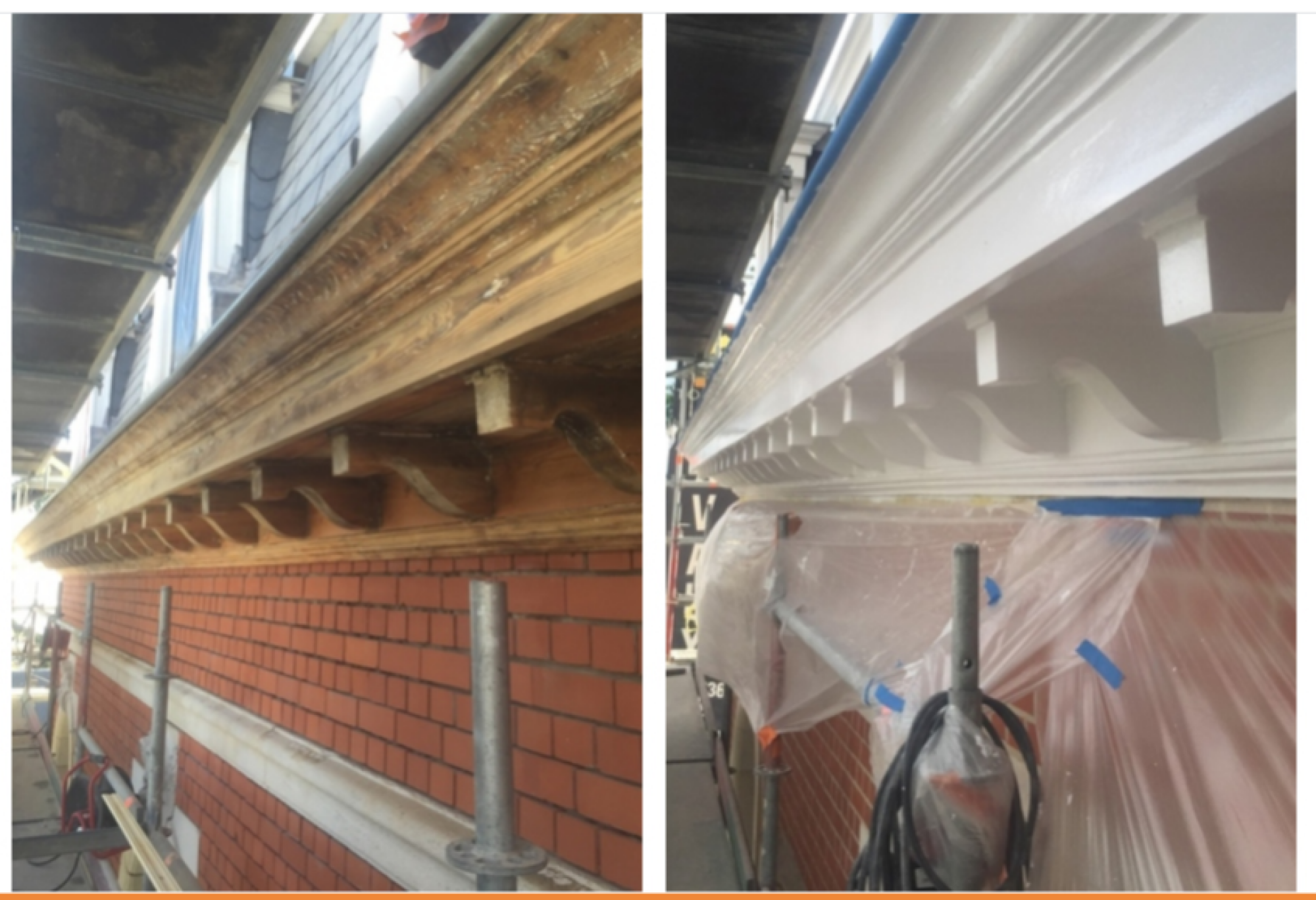 Traitement des boiseries sous face de toiture