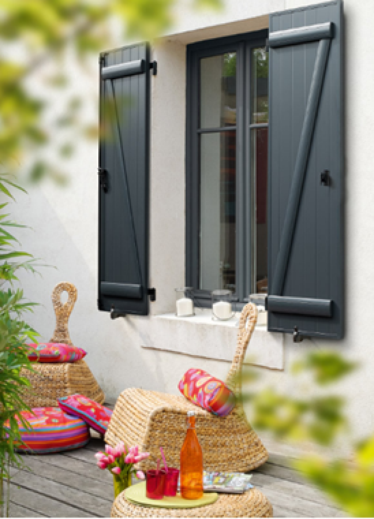 Pose de volets battants