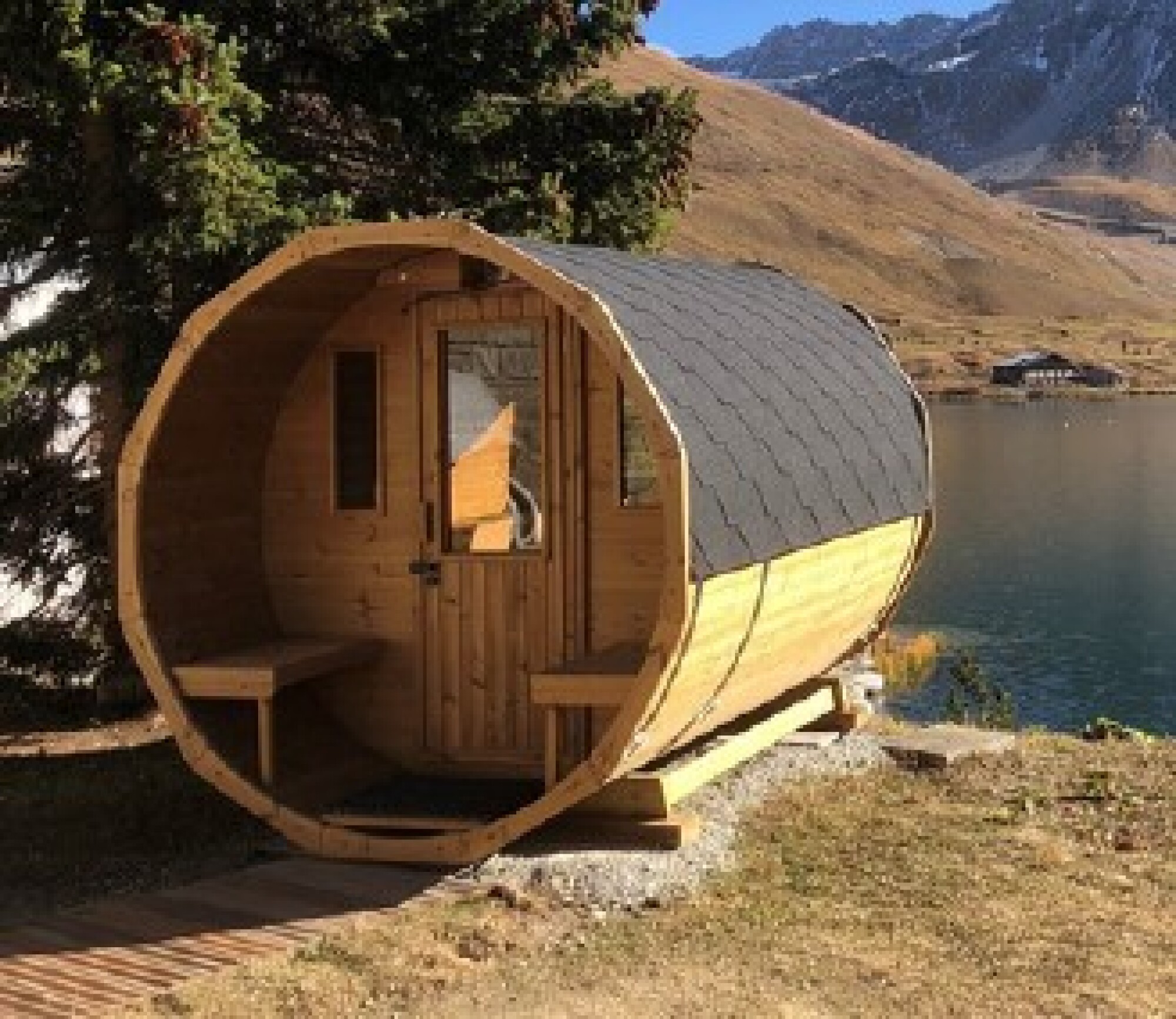 Cabine sauna tonneau