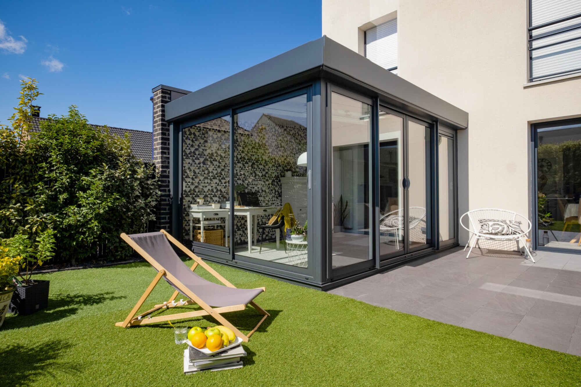 Véranda Épure Moderne par Gustave Rideau