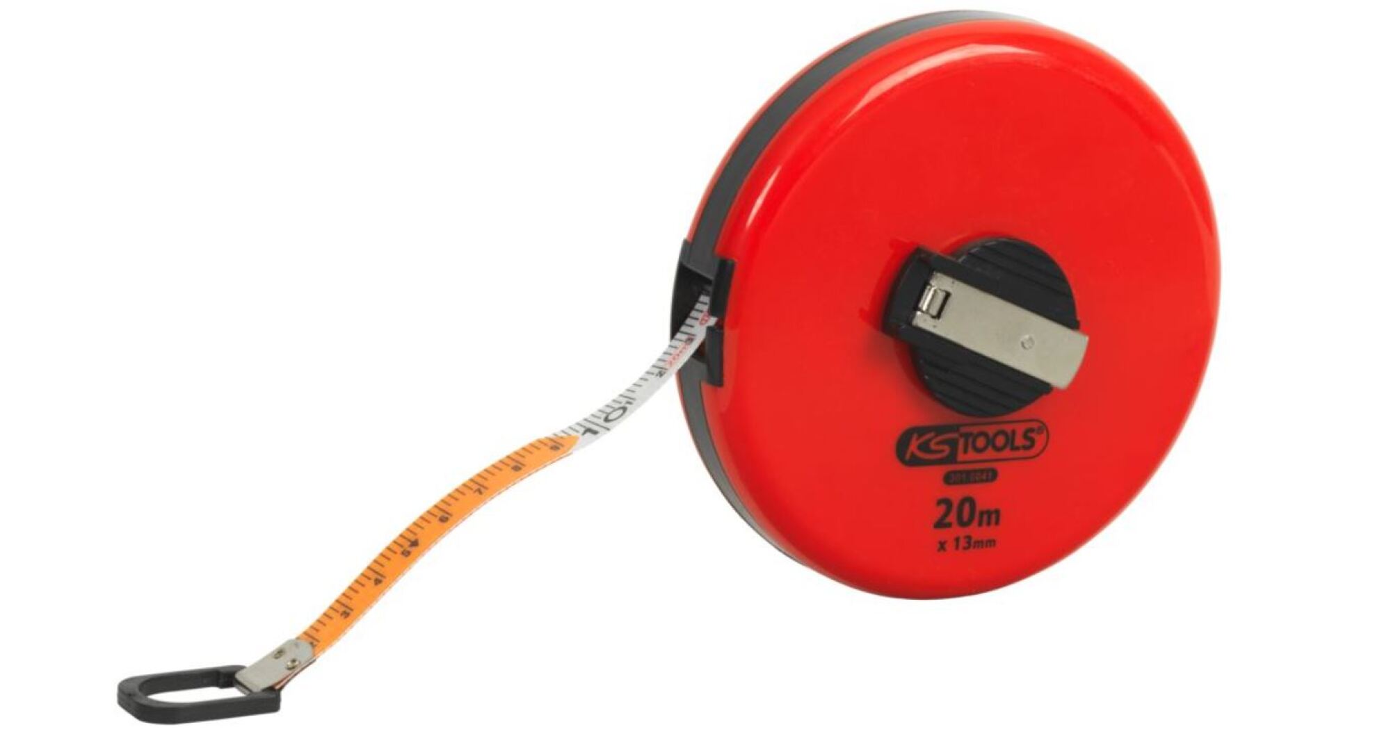 Mesure roulante boitier rond et ruban fibre de verre 20m K Tools