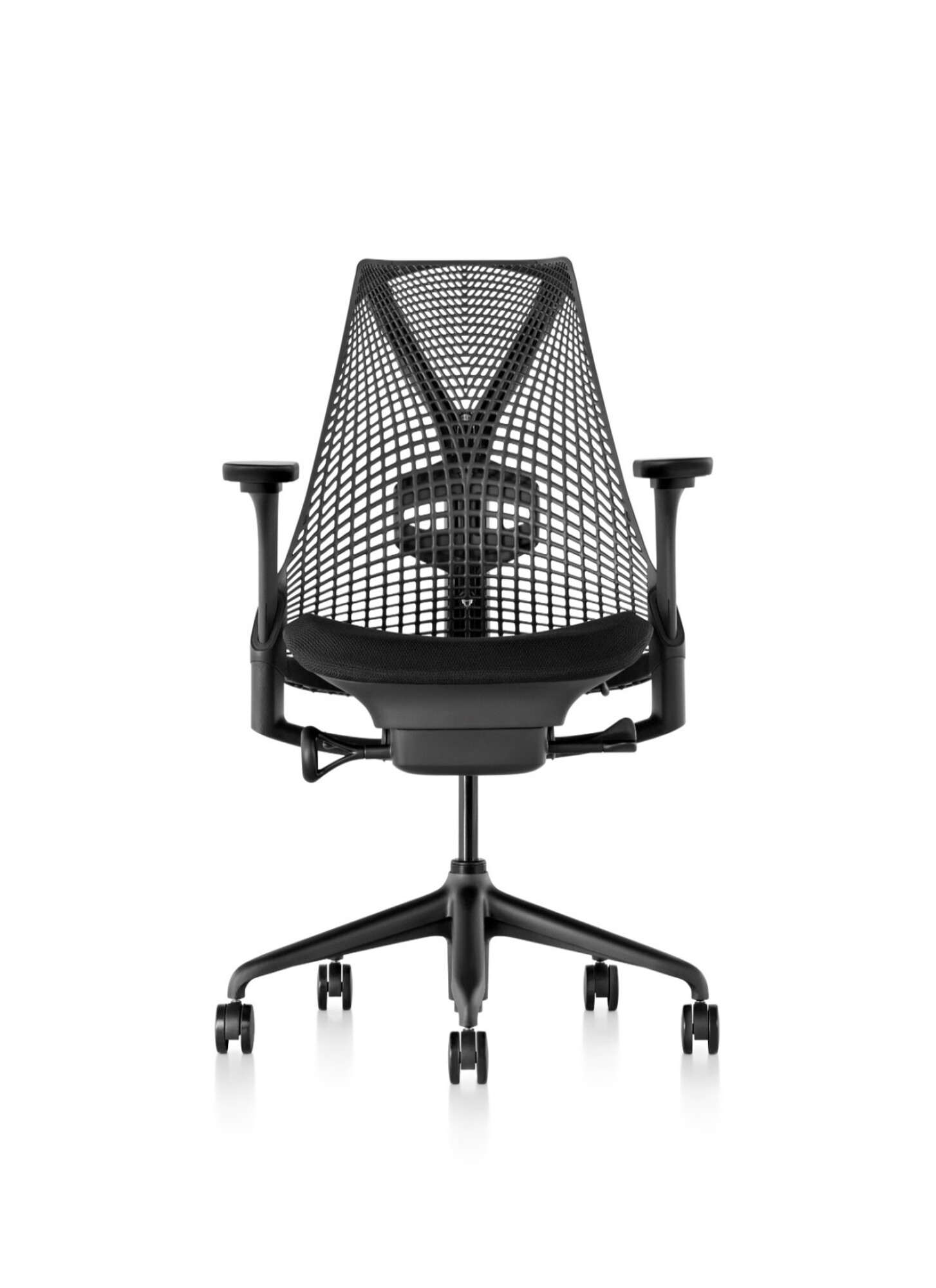 Fauteuil SAYL Herman Miller dossier suspension noir assise phoenix noir