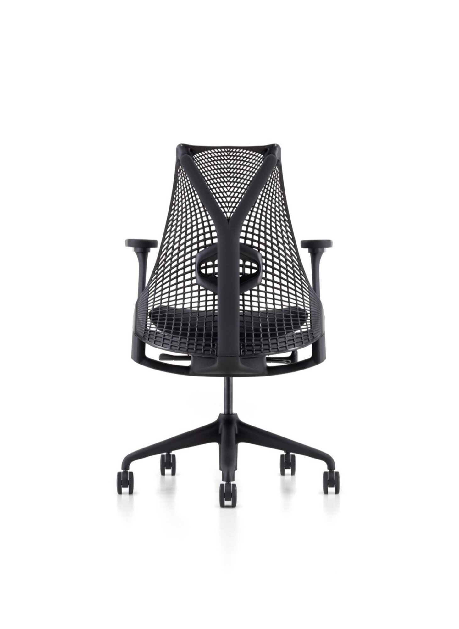 Fauteuil SAYL Herman Miller dossier suspension noir assise phoenix noir