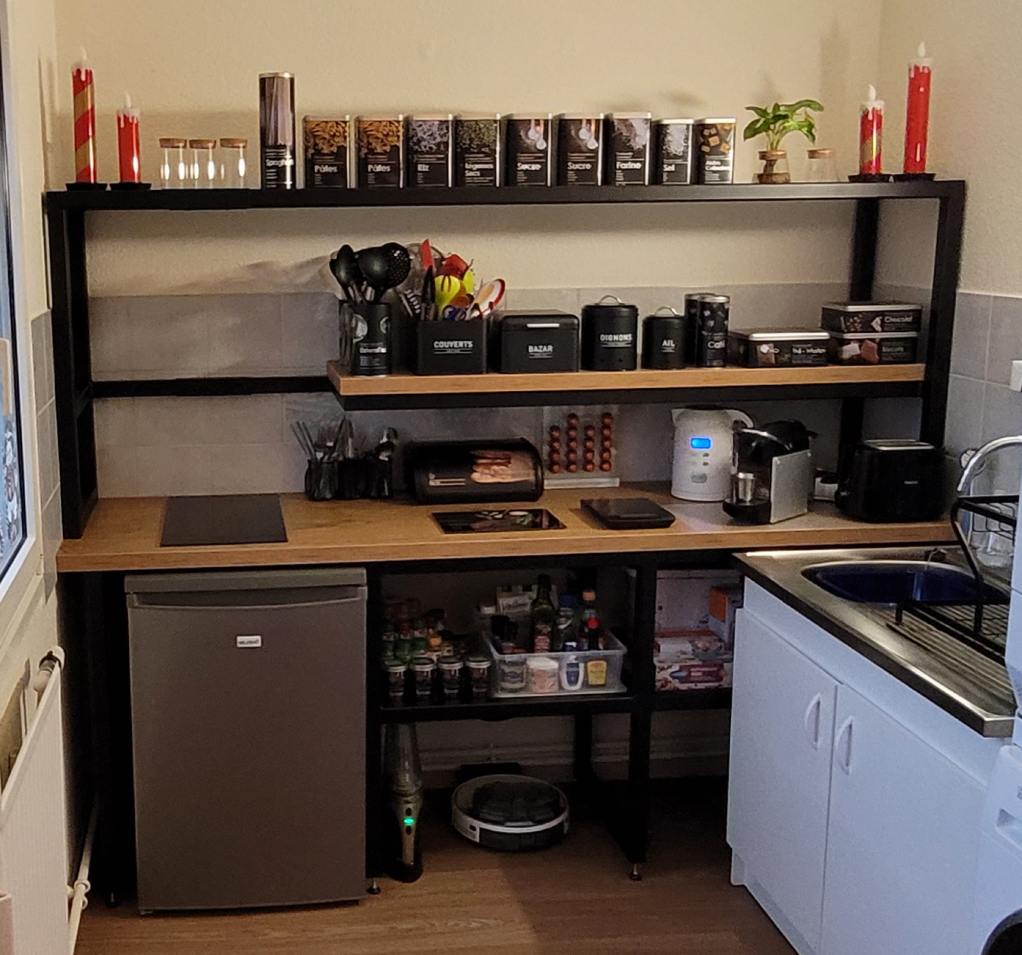 Cuisinettes acier d'intérieur