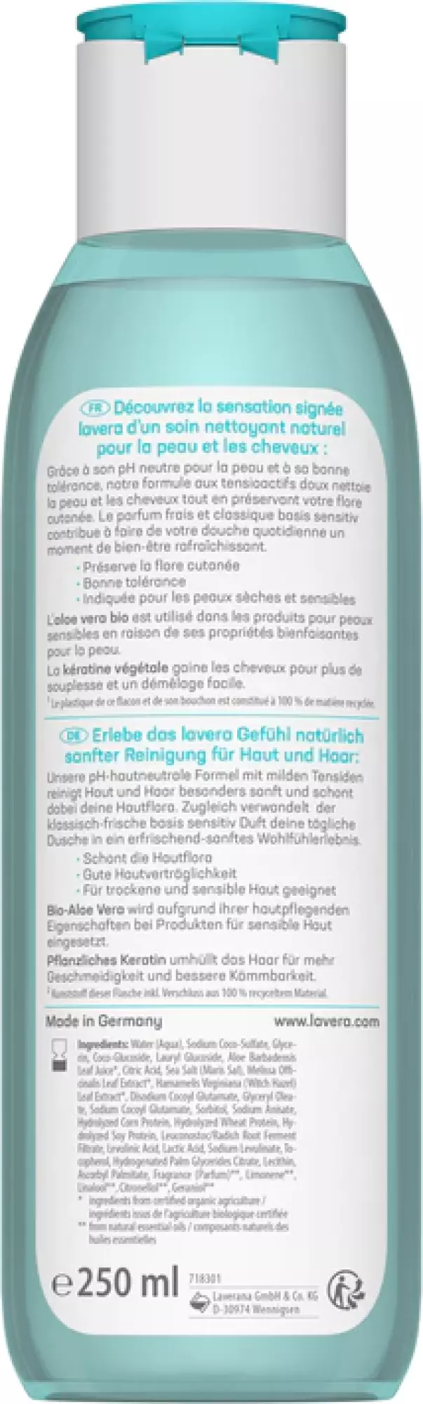 Basis Sensitiv Gel Douche Soin 2 en 1