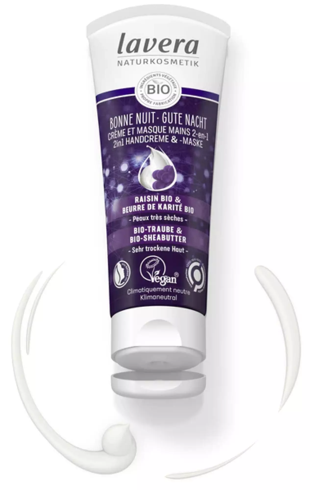 Bonne Nuit Crème et Masque Mains 2 en 1