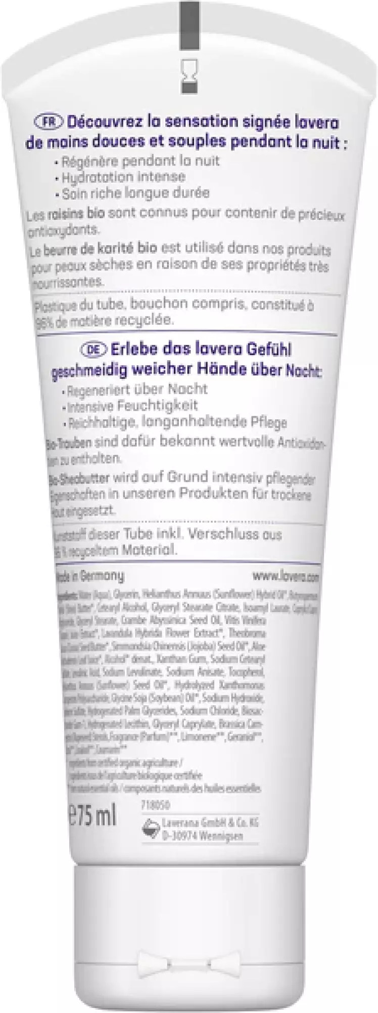 Bonne Nuit Crème et Masque Mains 2 en 1