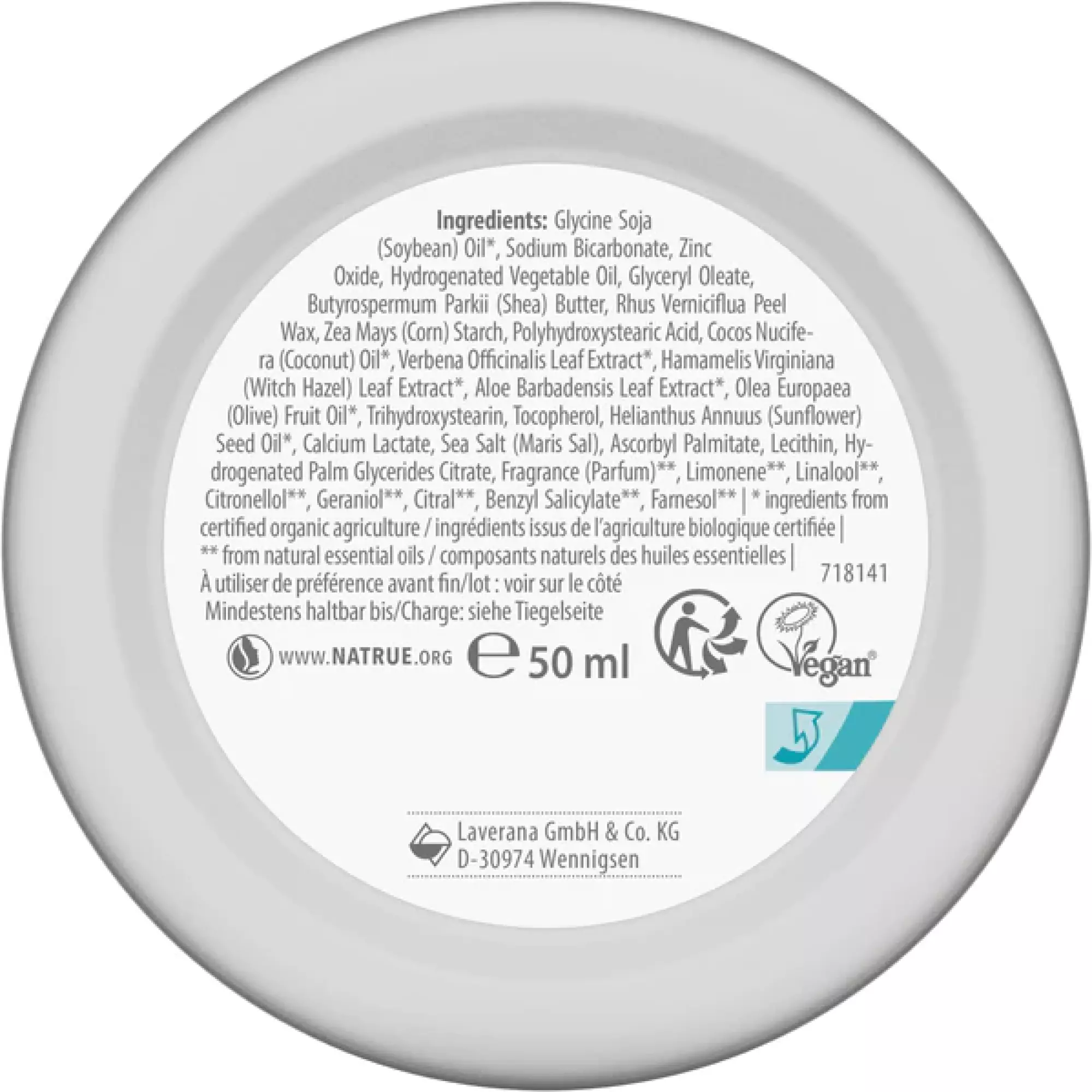 Déodorant Crème Basis Sensitiv Natural & Sensitive