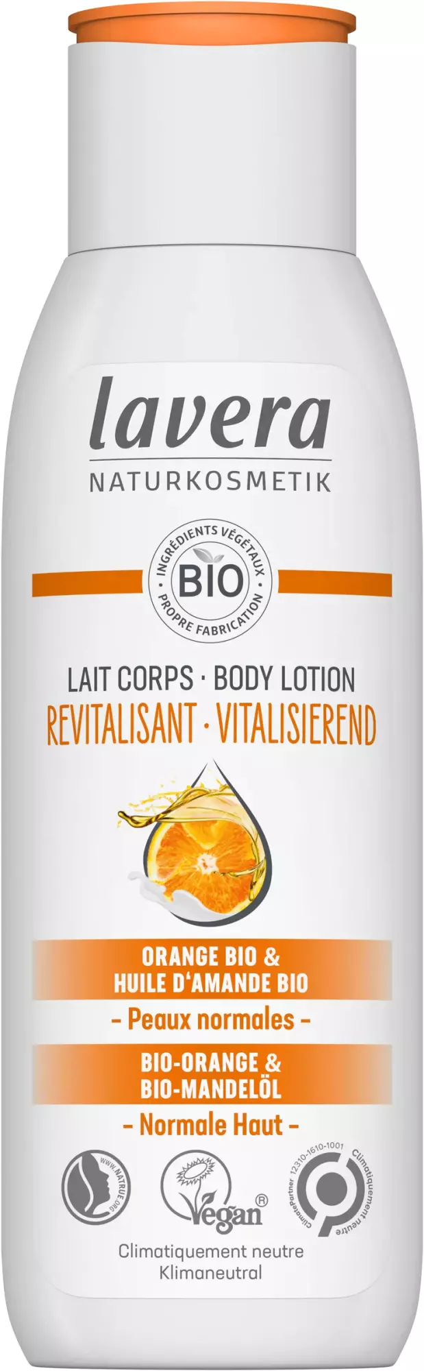 Lait Corps Revitalisant Orange Huile d'Amande BIO