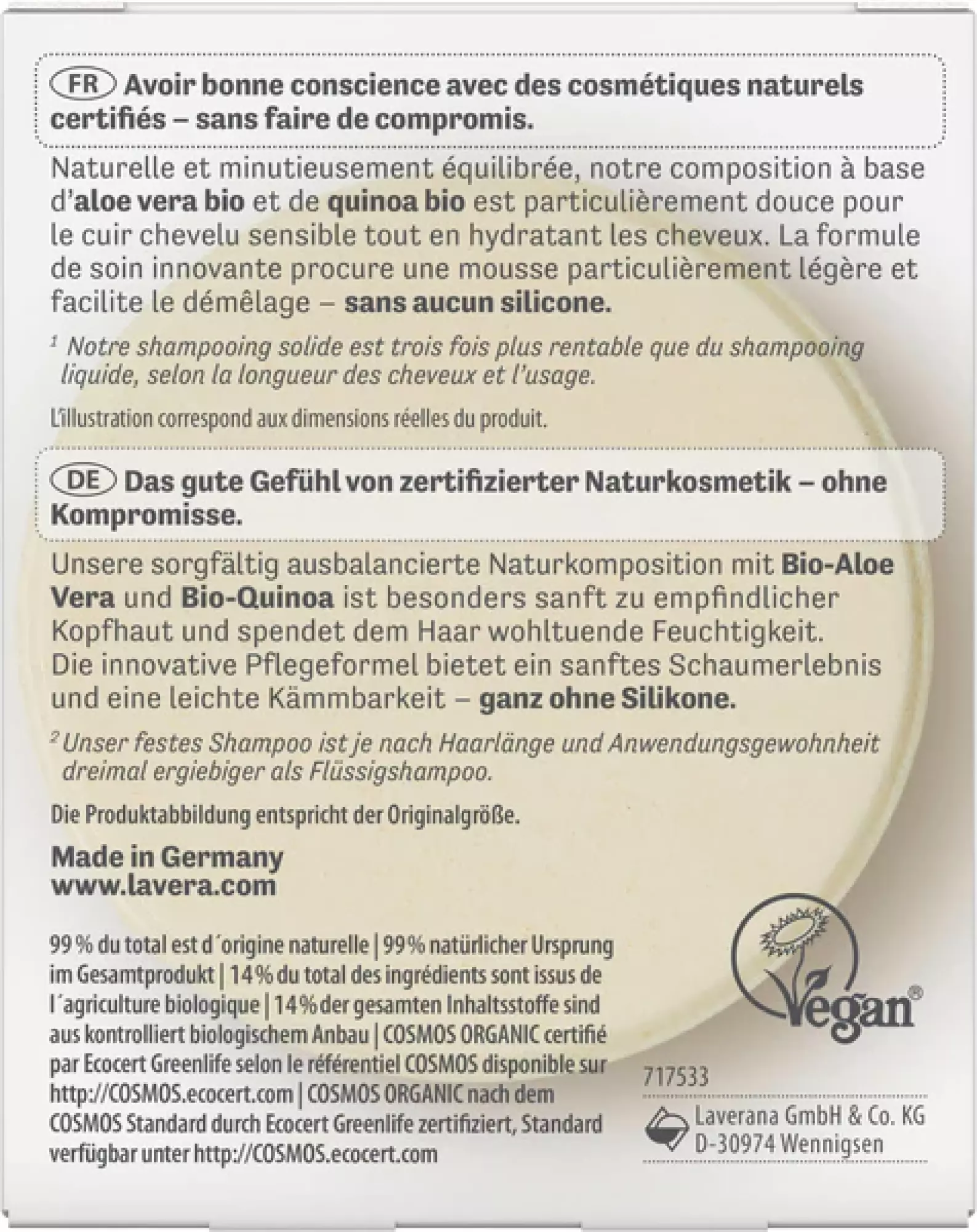 Shampooing Solide Basis Sensitiv Moisture & Care