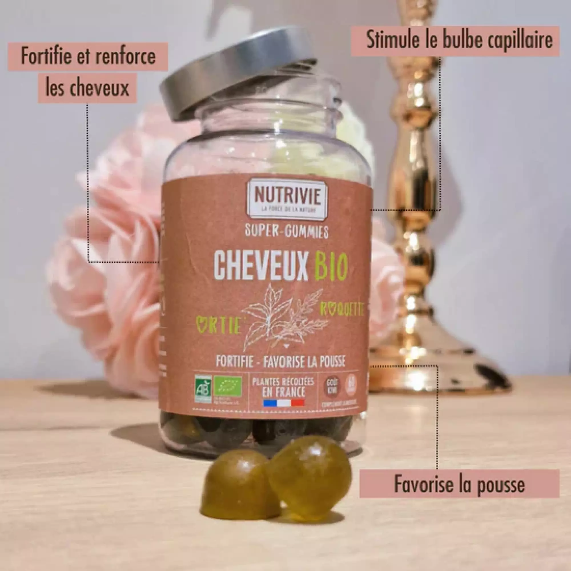 Super-Gummies Cheveux Bio