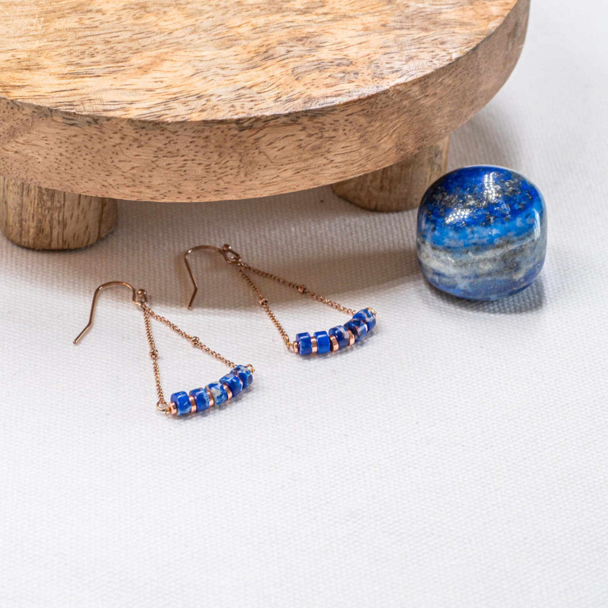Boucles d'oreilles Piana en pierres Lapis-lazuli
