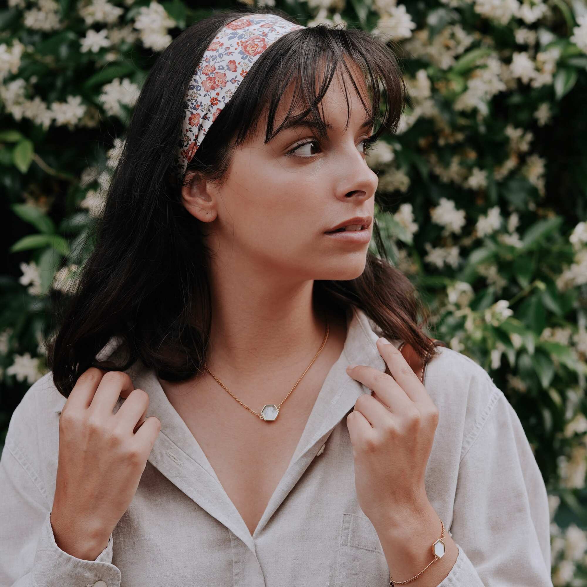 Bracelet Hexalia en pierres Howlite