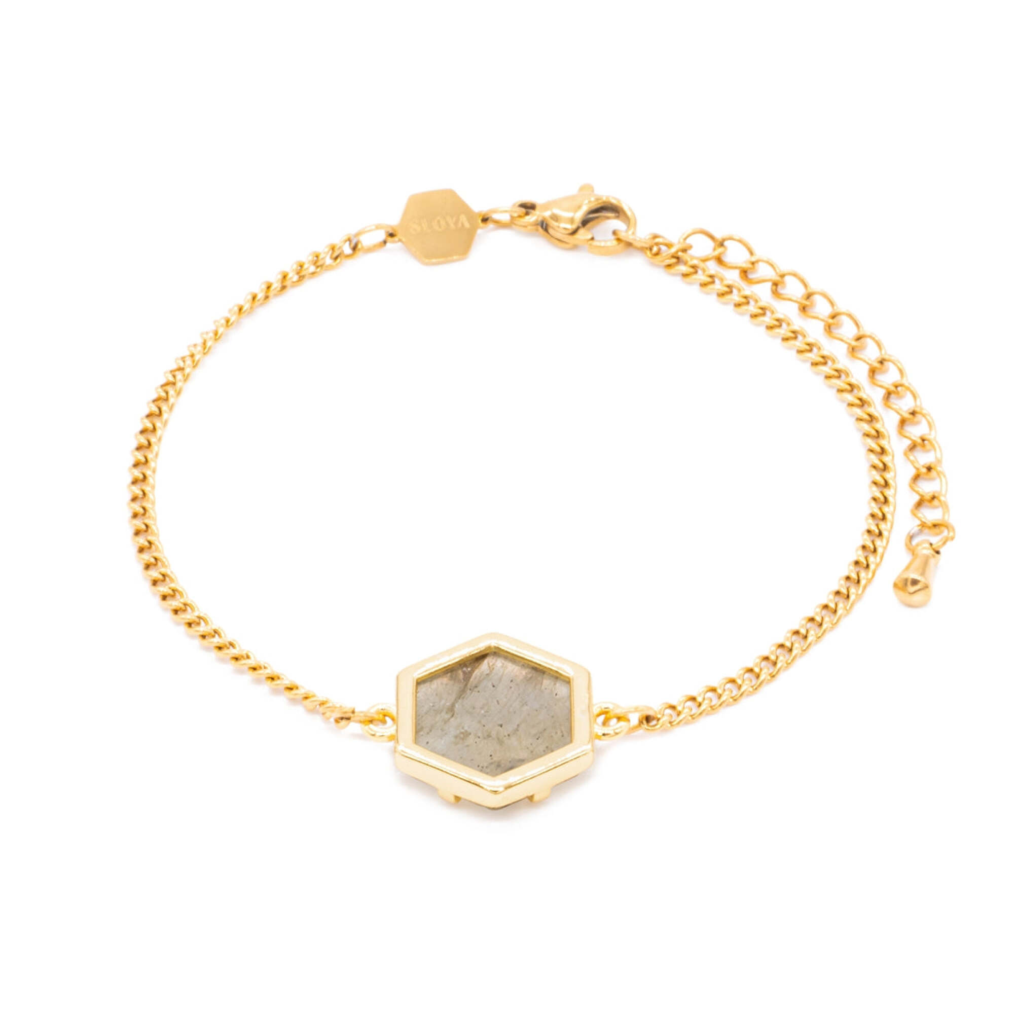 Bracelet Hexalia en pierres Labradorite