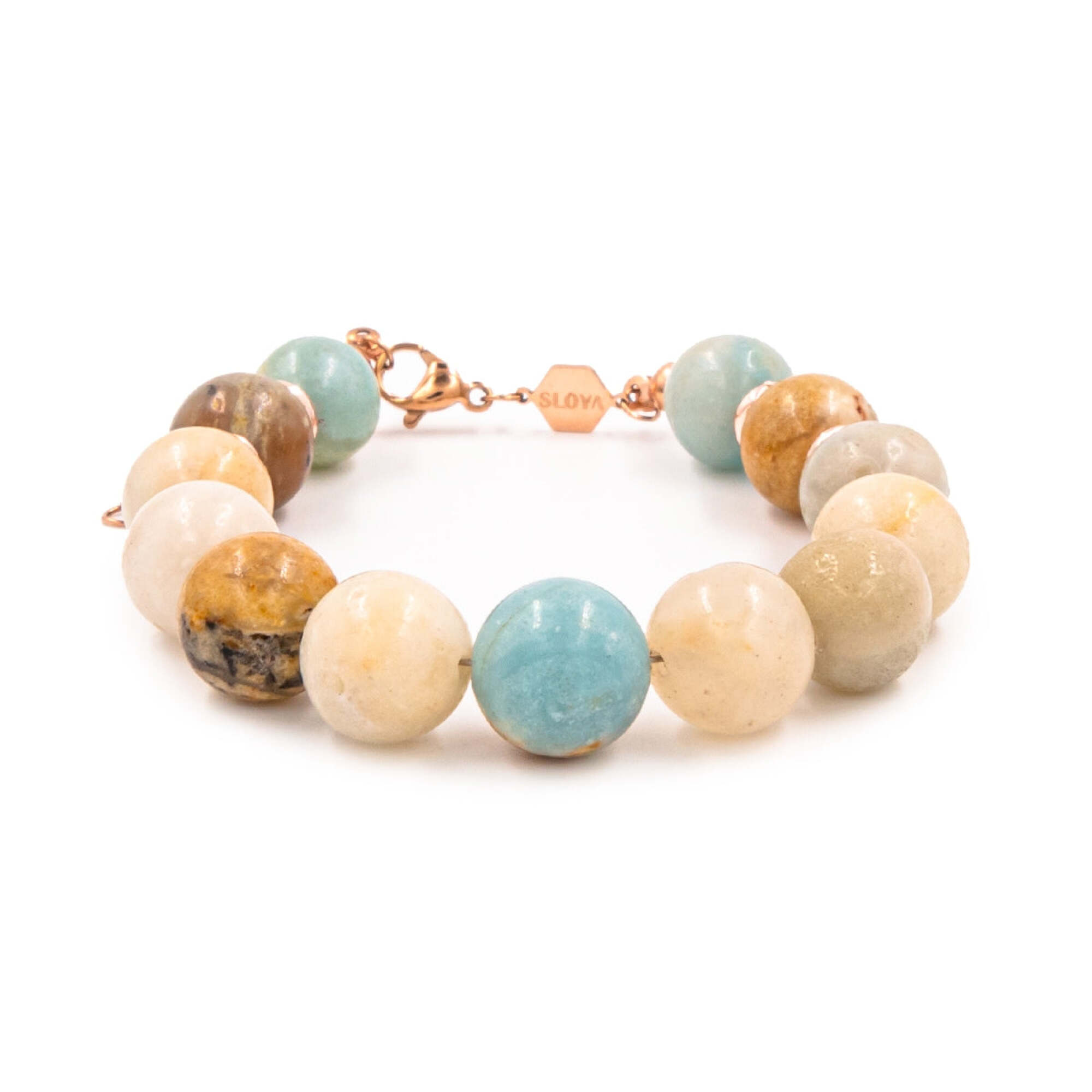 Bracelet Kamelia en pierres Amazonite